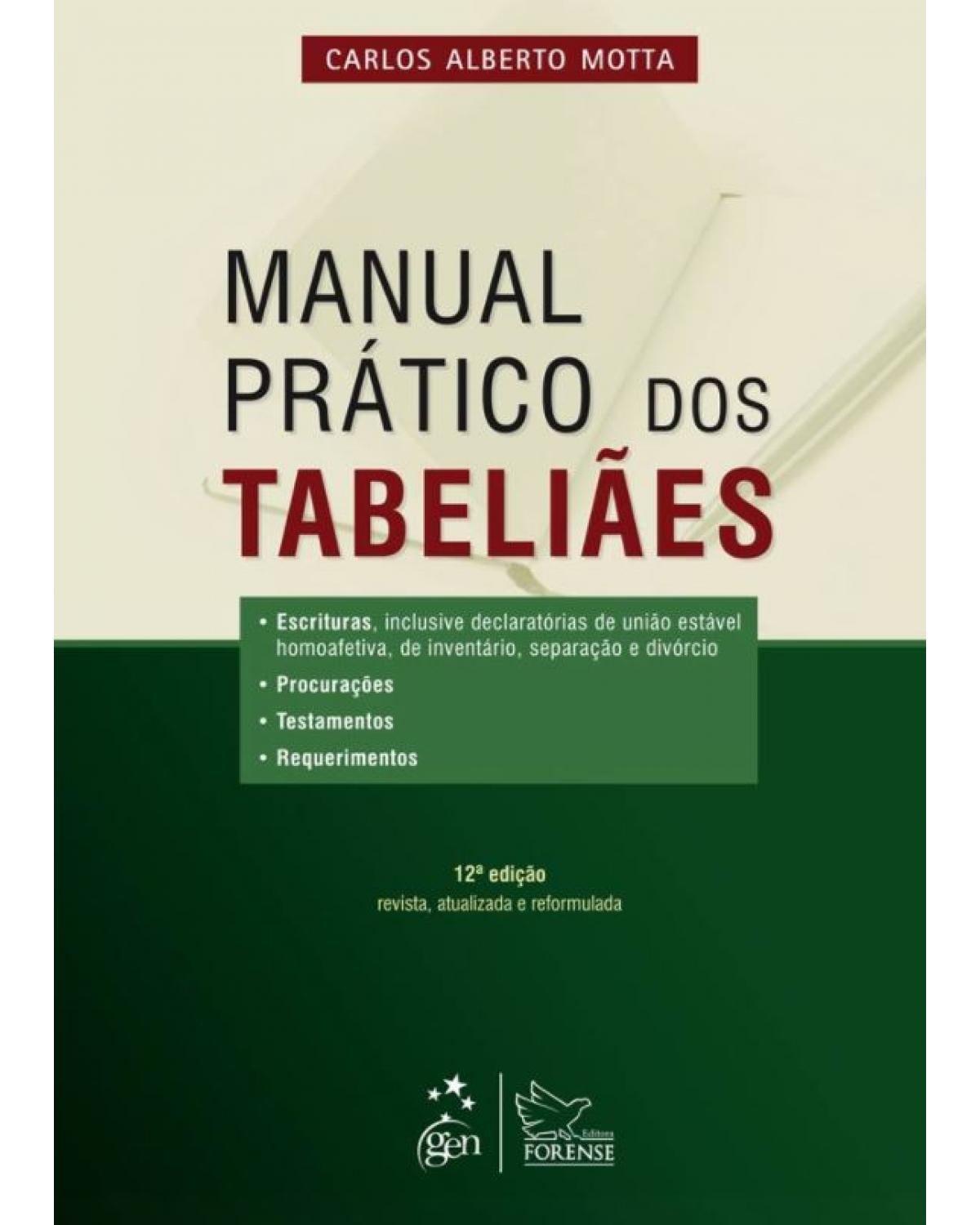 Manual prático dos tabeliães - 12ª Edição | 2013