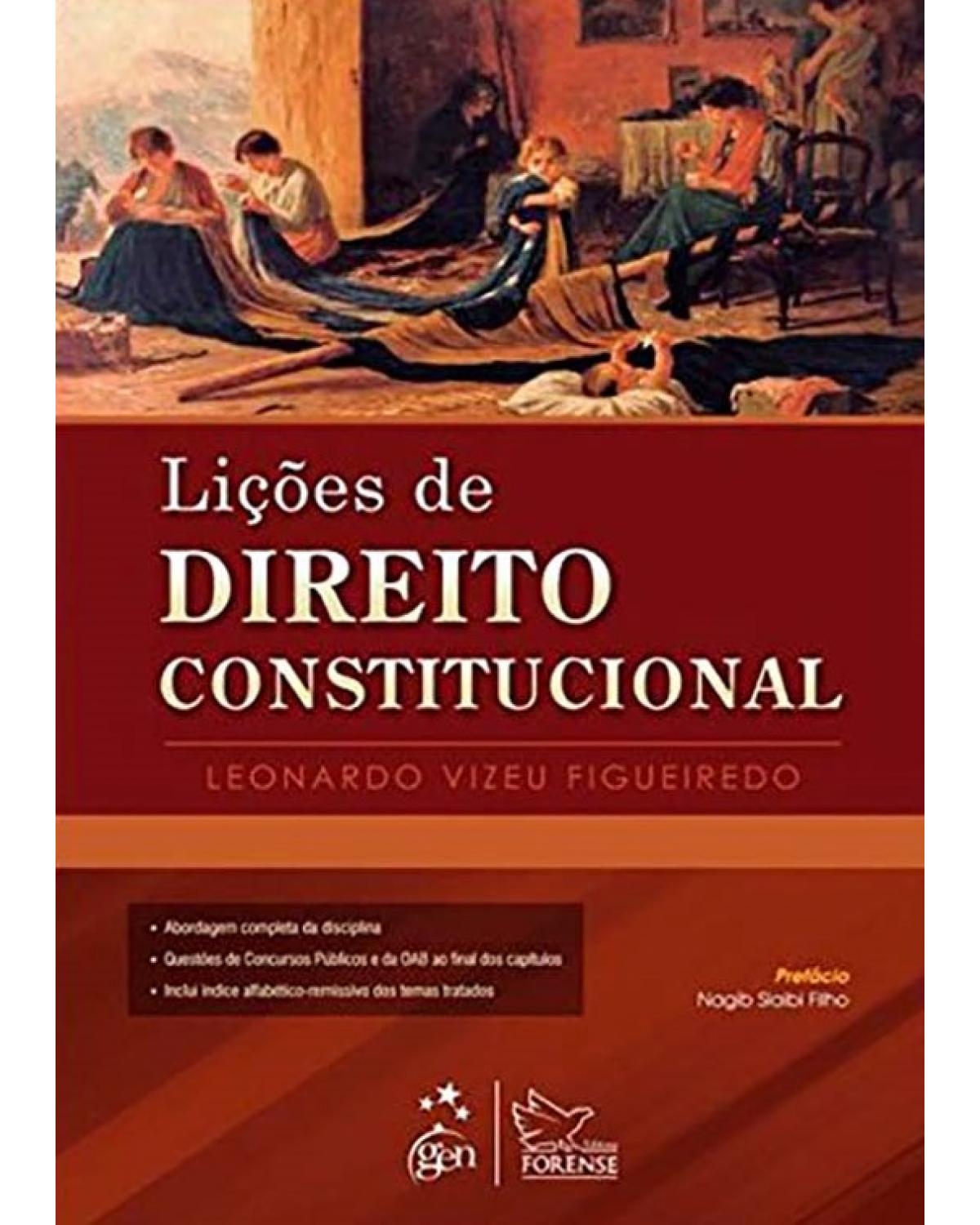 Lições de direito constitucional - 1ª Edição | 2013