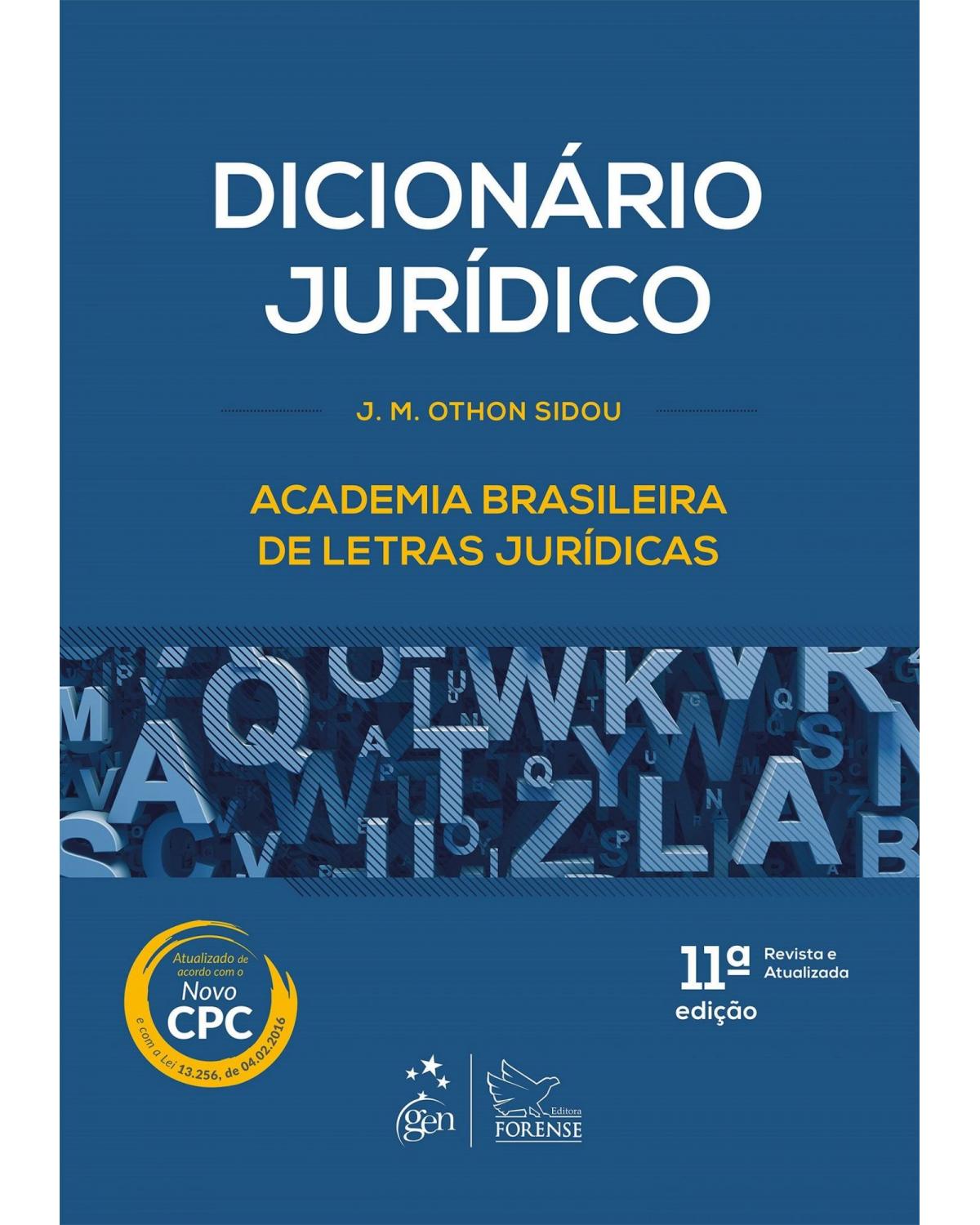 Dicionário jurídico - 11ª Edição | 2016