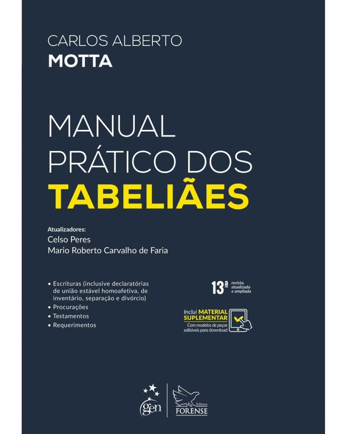 Manual prático dos tabeliães - 13ª Edição | 2018