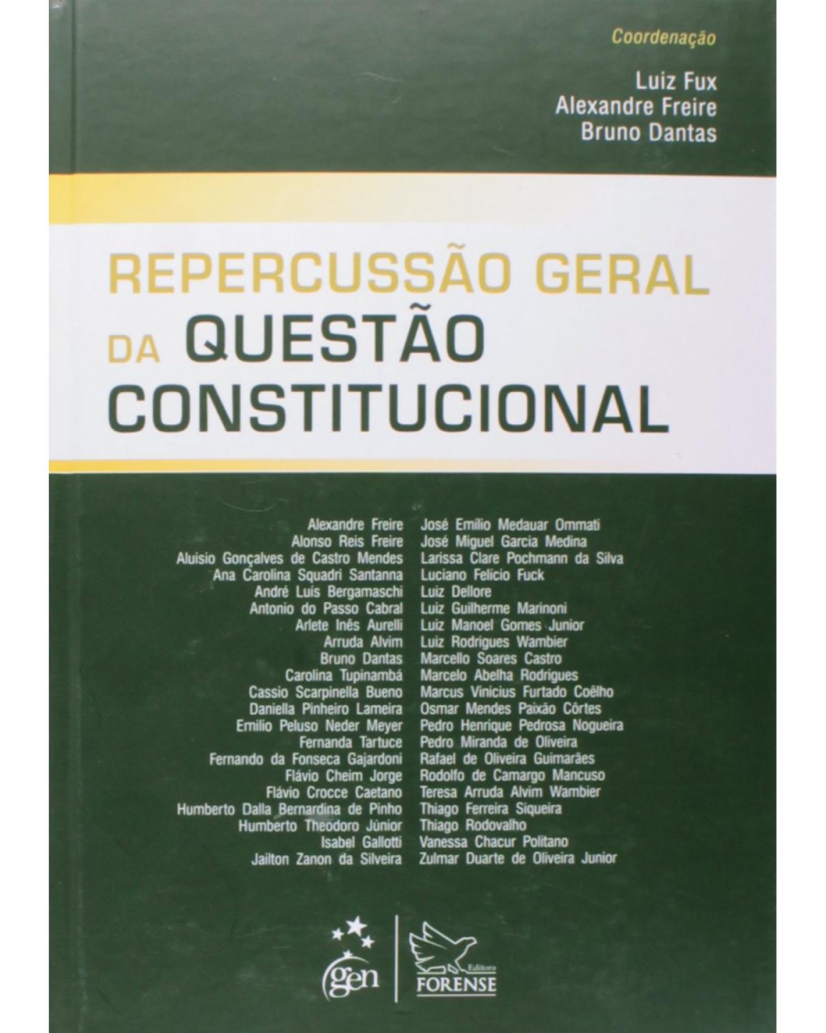 Repercussão geral da questão constitucional - 1ª Edição | 2014