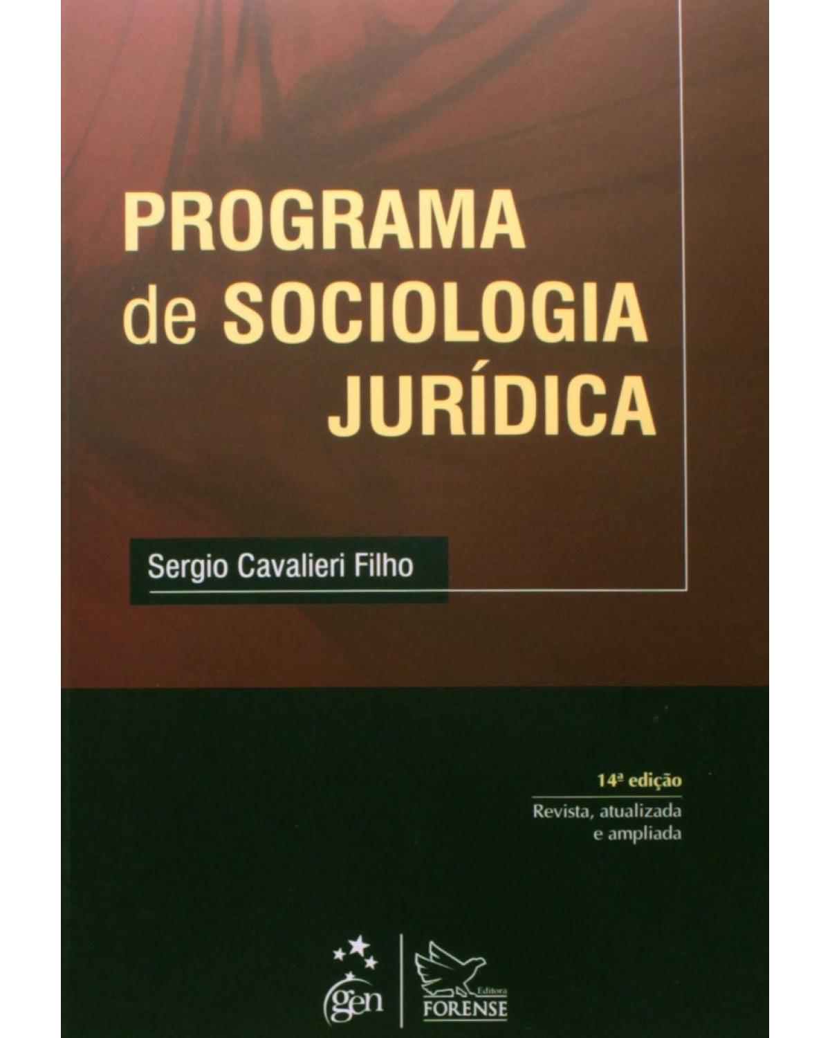Programa de sociologia jurídica - 14ª Edição | 2015