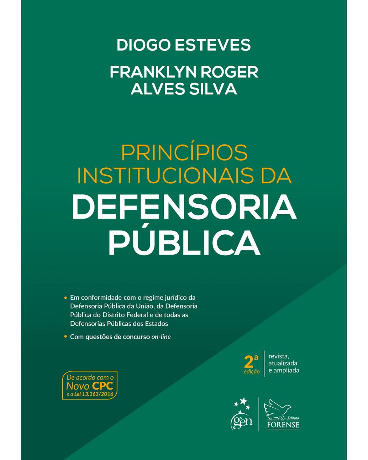 Princípios institucionais da defensoria pública - 2ª Edição | 2017