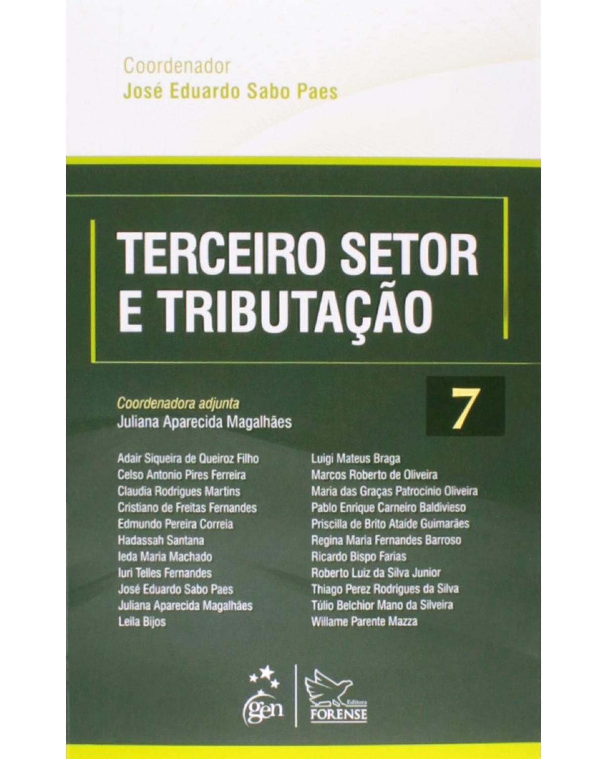 Terceiro setor e tributação - Volume 7:  - 1ª Edição | 2015