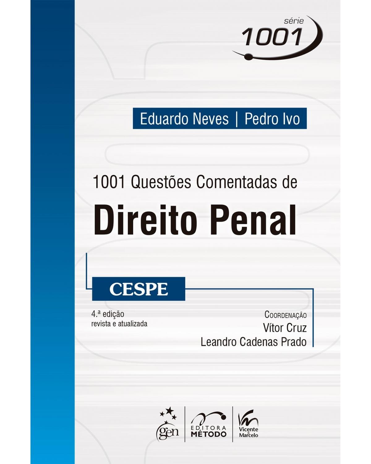 1001 Questões comentadas de direito penal - CESPE - 4ª Edição