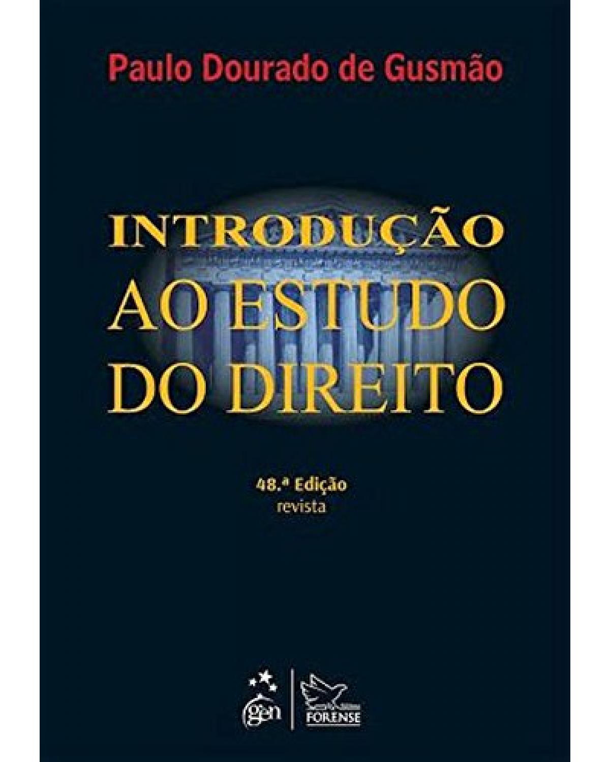 Introdução ao estudo do direito - 48ª Edição | 2015