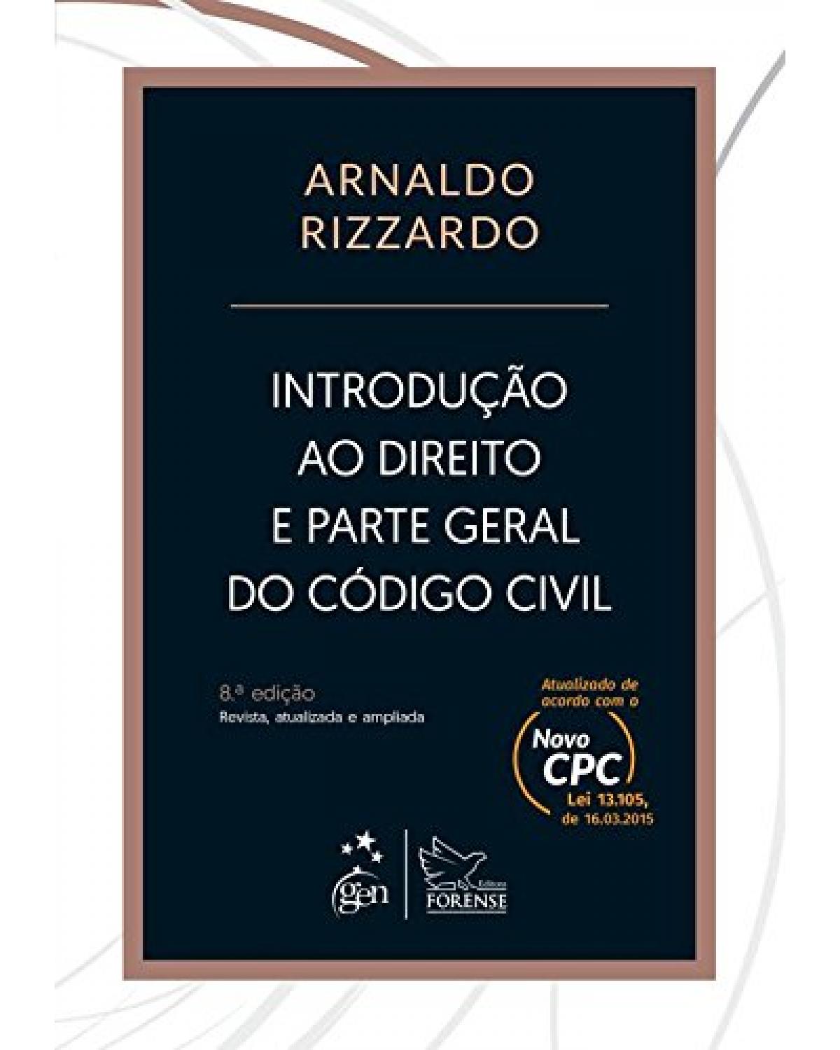 Introdução ao direito e parte geral do código civil - 8ª Edição | 2016