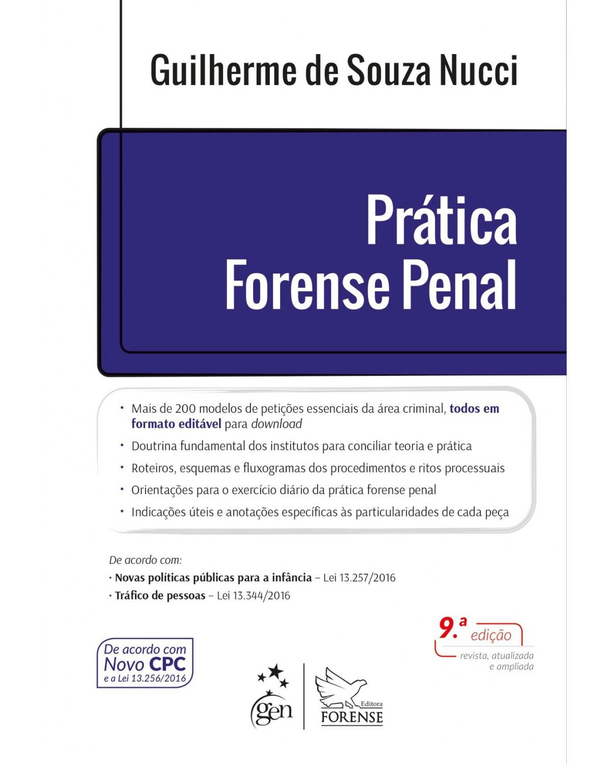Prática Forense Penal - 9ª Edição | 2017