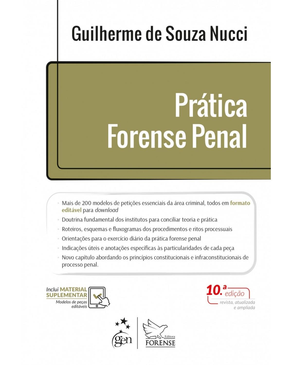 Prática Forense Penal - 10ª Edição | 2018