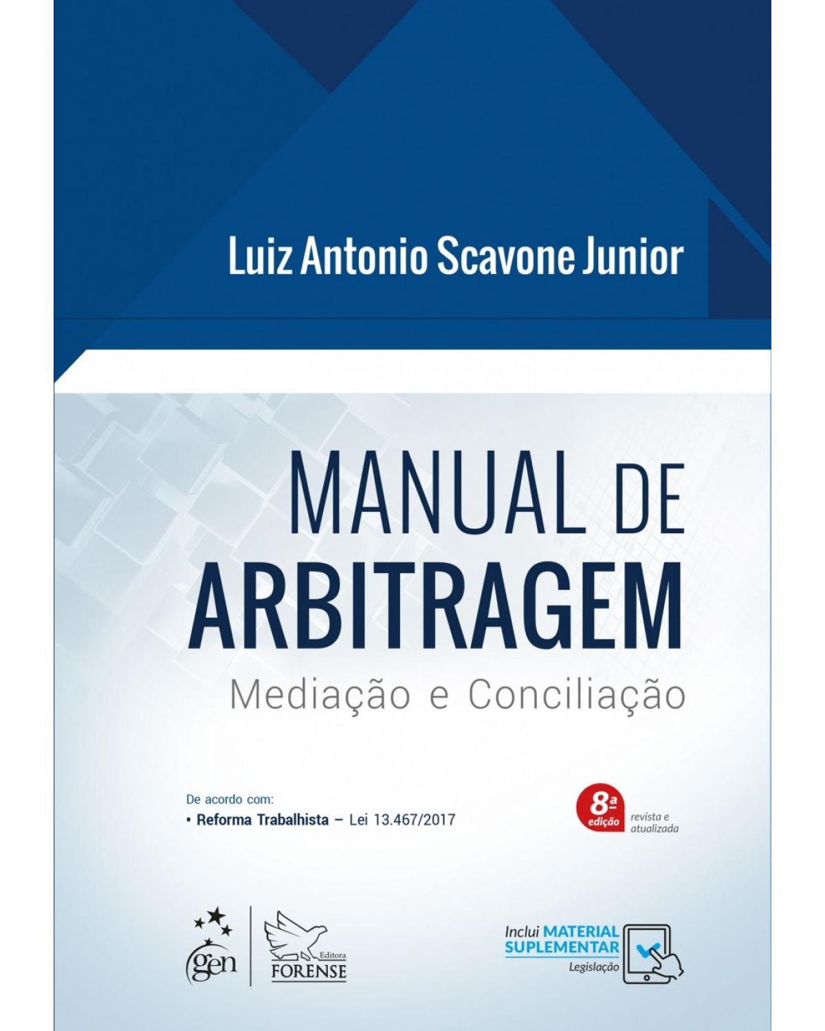 Manual de arbitragem - mediação e conciliação - 8ª Edição | 2018