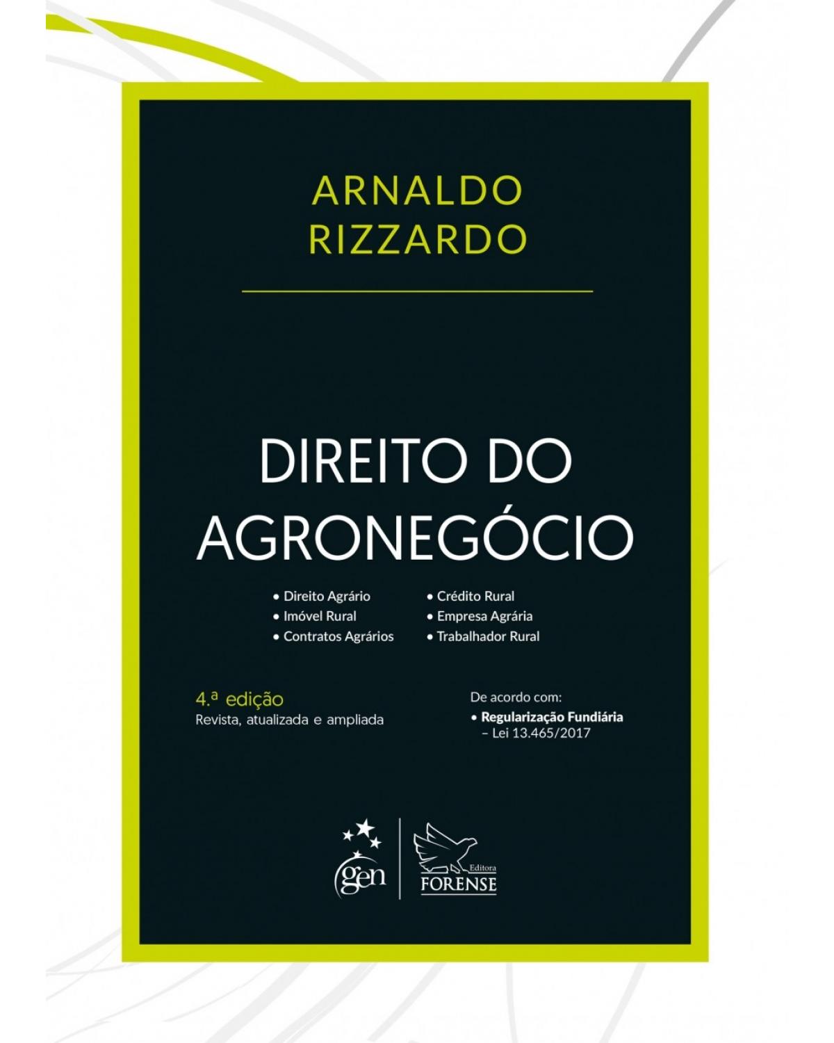 Direito do agronegócio - 4ª Edição | 2018