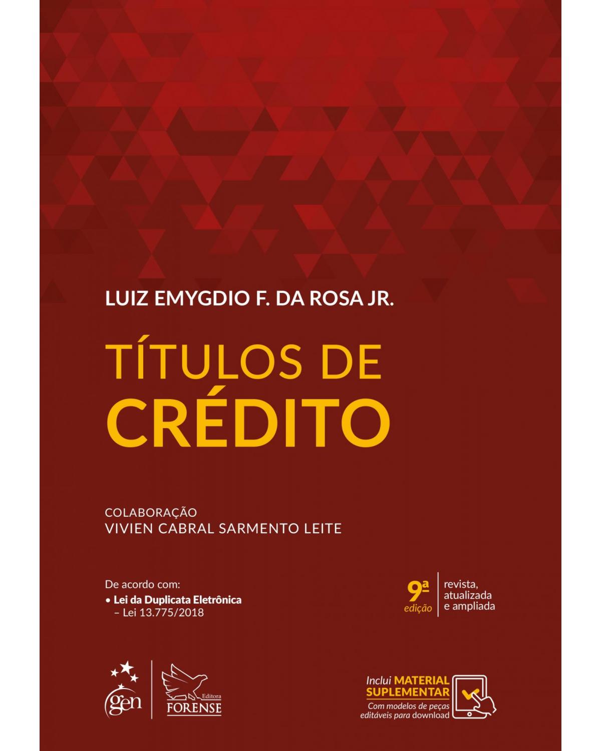 Títulos de crédito - 9ª Edição | 2019