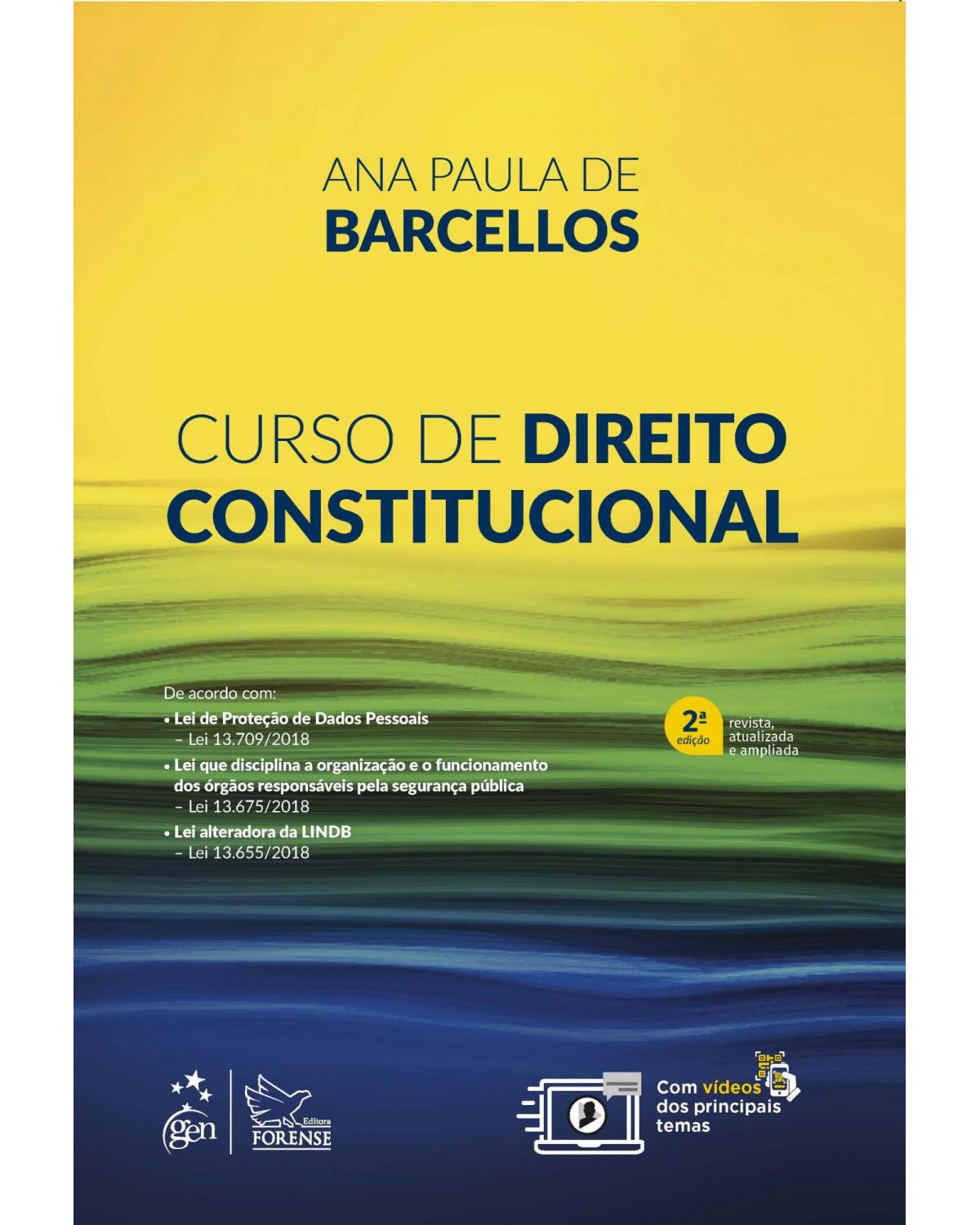 Curso de direito constitucional - 2ª Edição | 2019