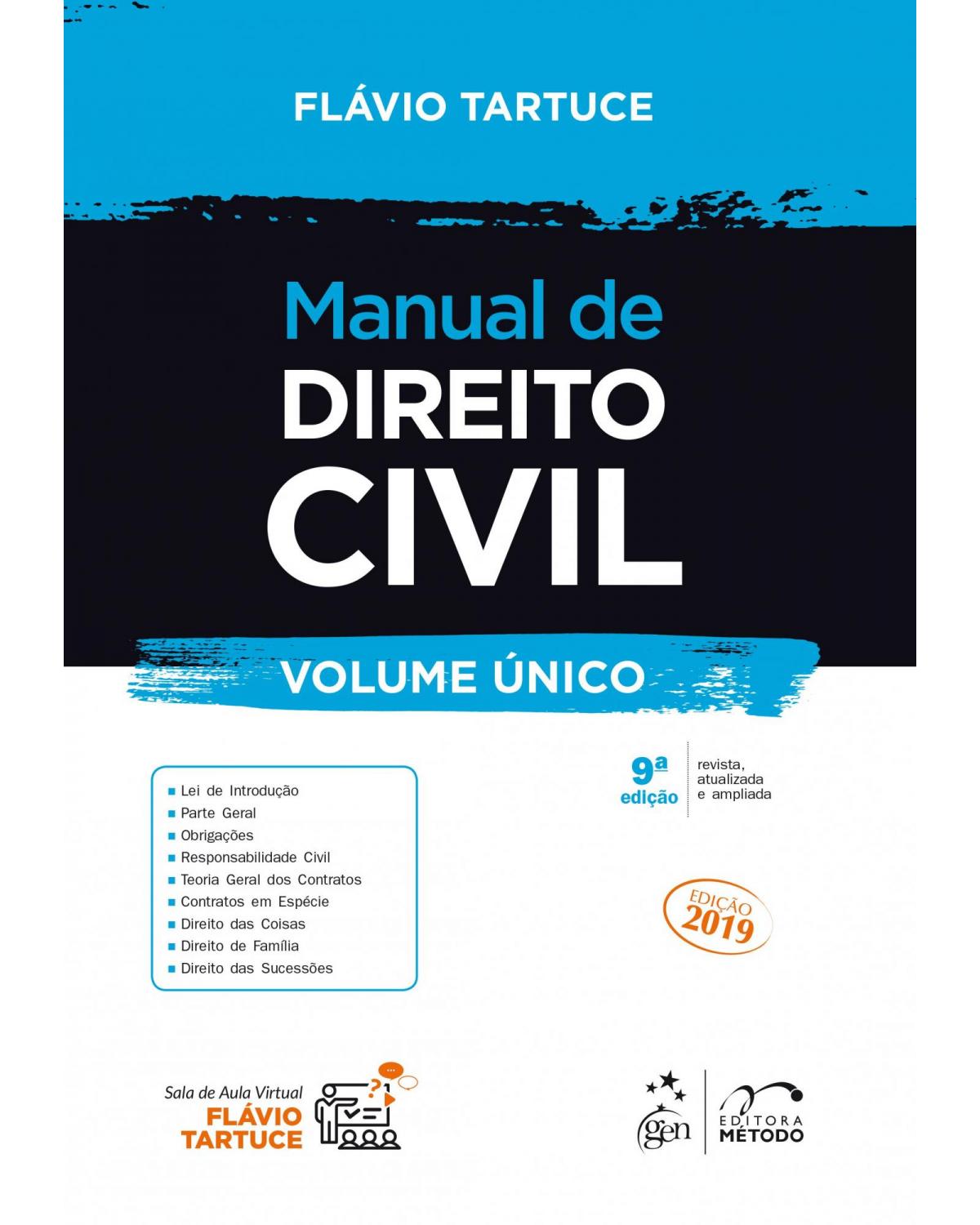 Manual de Direito Civil - Volume Único - 9ª Edição | 2019