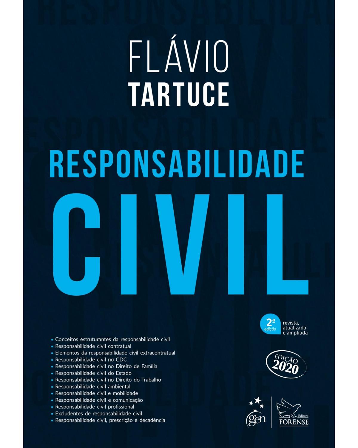 Responsabilidade civil - 2ª Edição | 2020