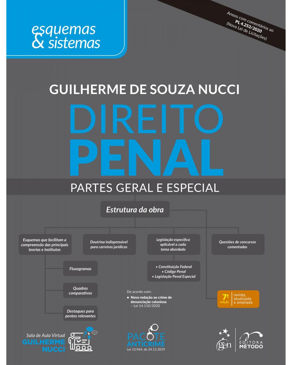 Direito Penal - Partes Geral e Especial - Esquemas & Sistemas - 7ª Edição | 2021