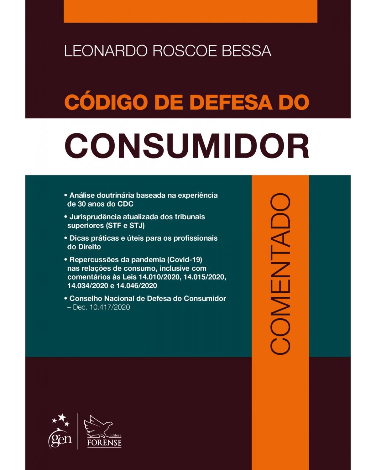 Código de defesa do consumidor comentado - 1ª Edição | 2020