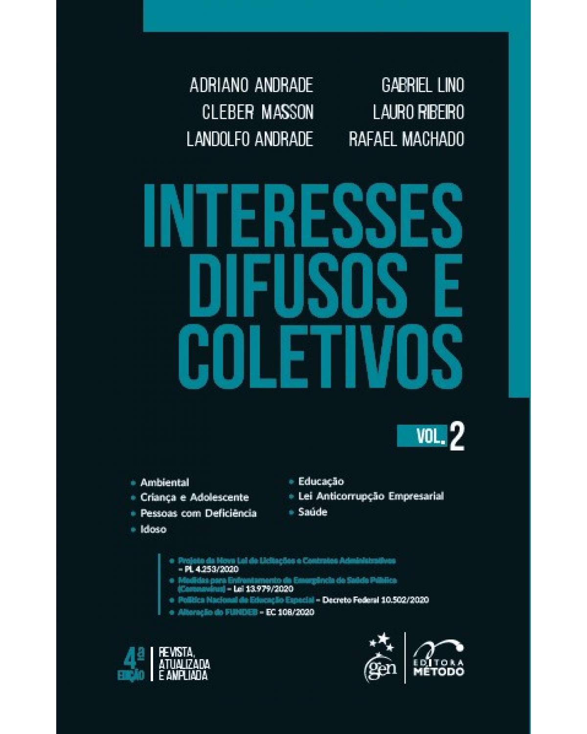 Interesses Difusos e Coletivos - Vol. 2 - Volume 2:  - 4ª Edição | 2021