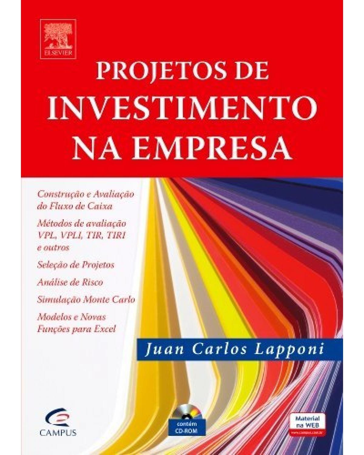 Projetos de investimento na empresa - 1ª Edição | 2007