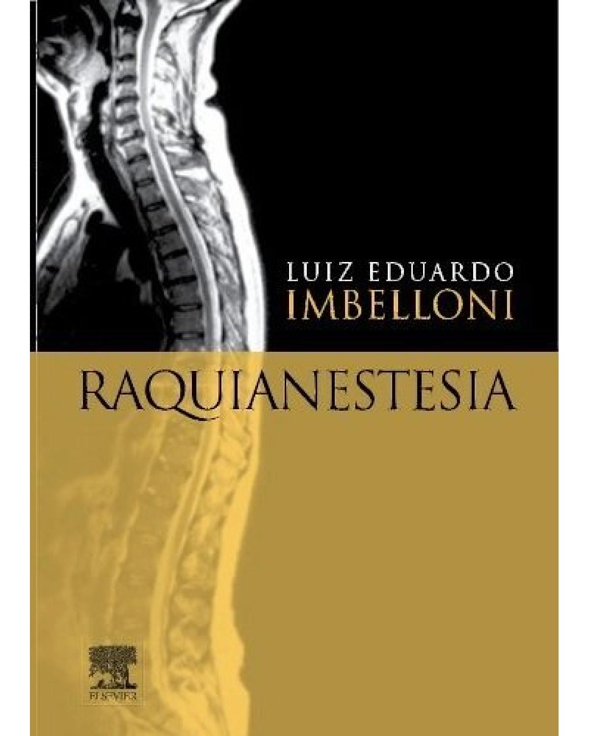 Raquianestesia - 1ª Edição | 2013