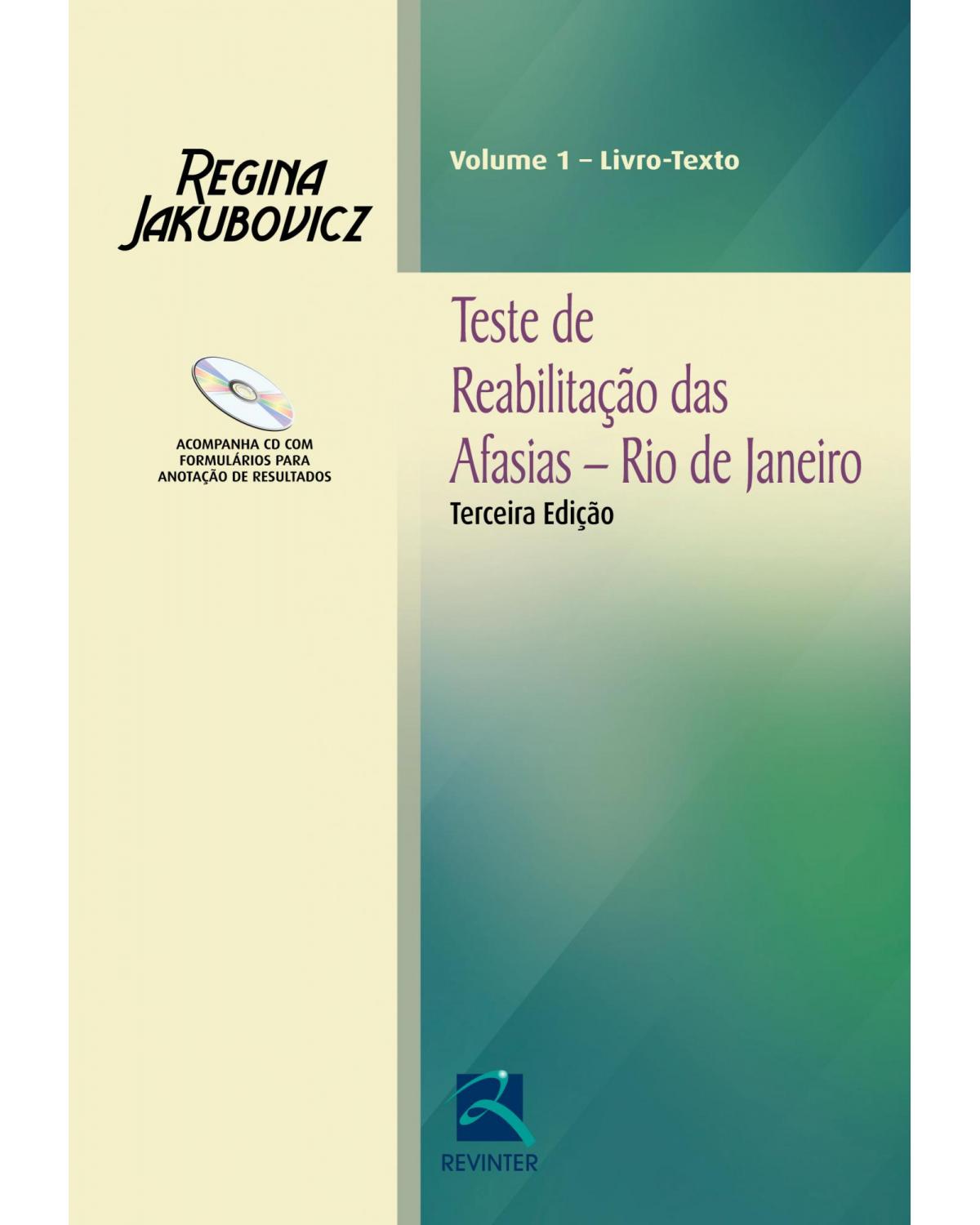 Teste de reabilitação das afasias - Rio de Janeiro - 3ª Edição | 2014