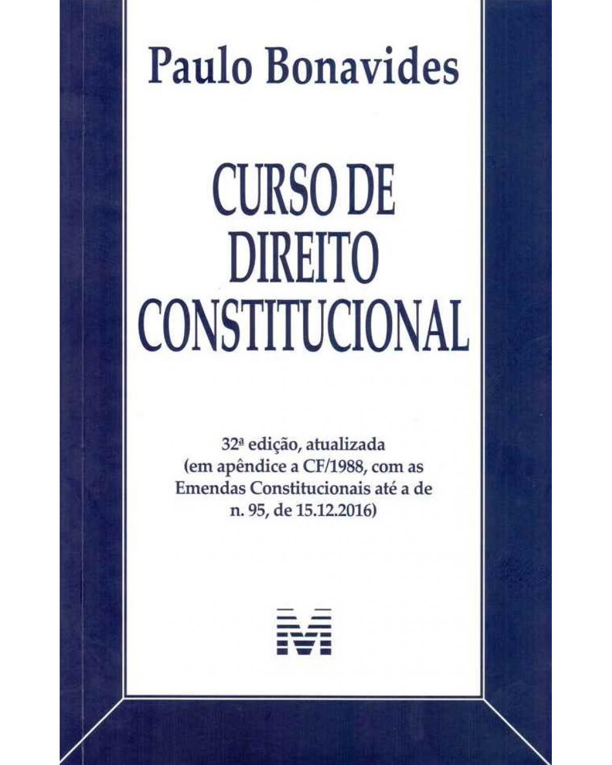 Curso de direito constitucional - 32ª Edição