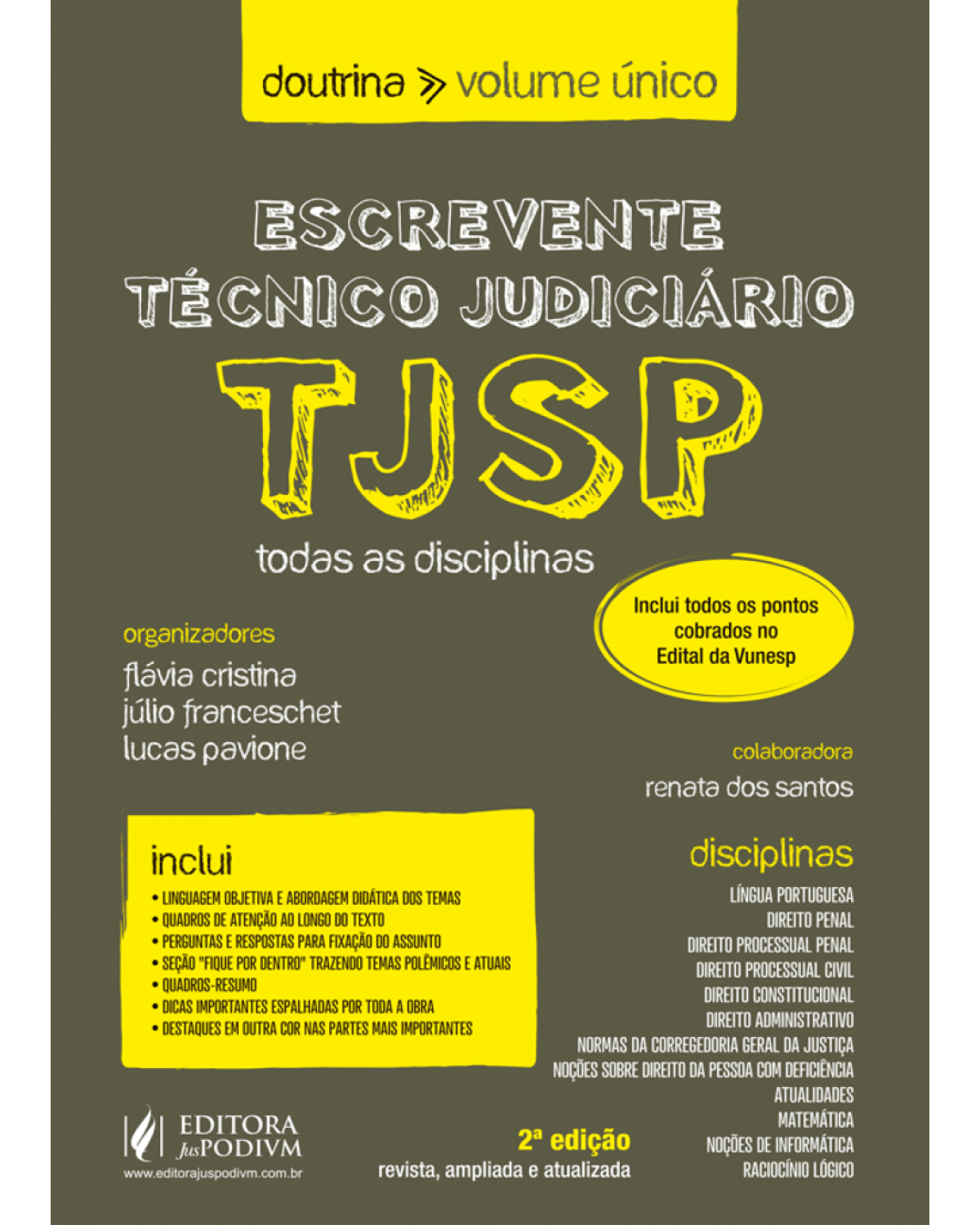 Escrevente técnico judiciário TJSP - todas as disciplinas - 2ª Edição | 2018