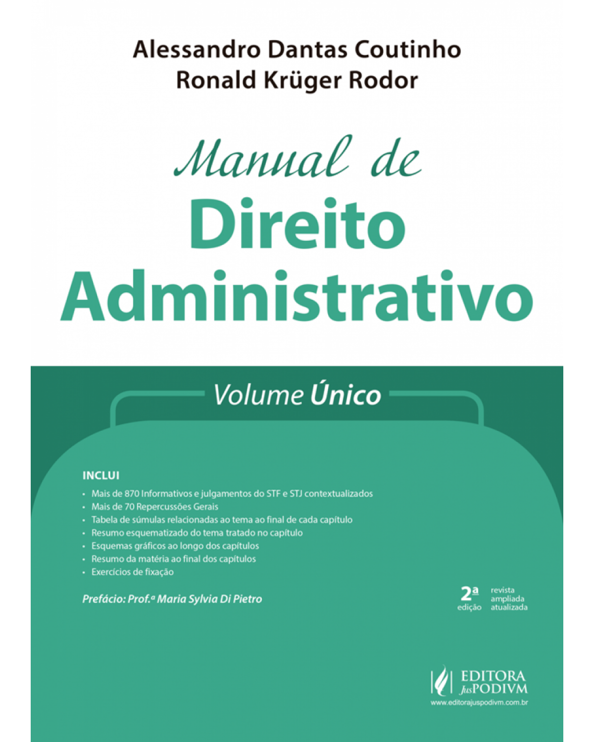 Manual de direito administrativo - volume único - 2ª Edição | 2018