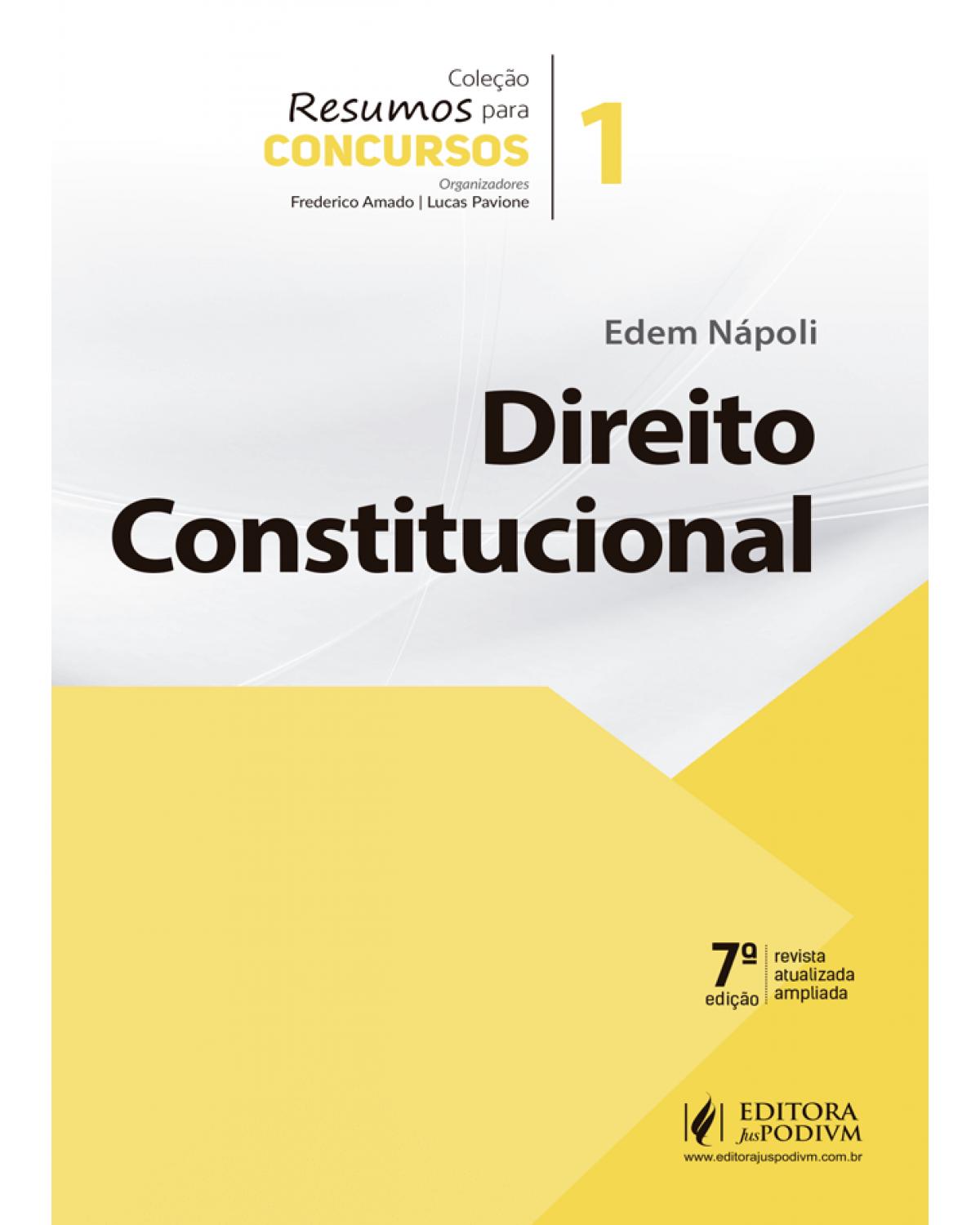 Direito constitucional - 7ª Edição | 2019