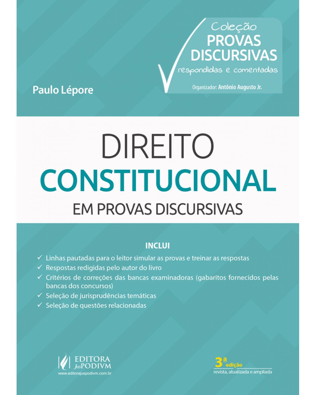 Direito constitucional em provas discursivas - 3ª Edição | 2020