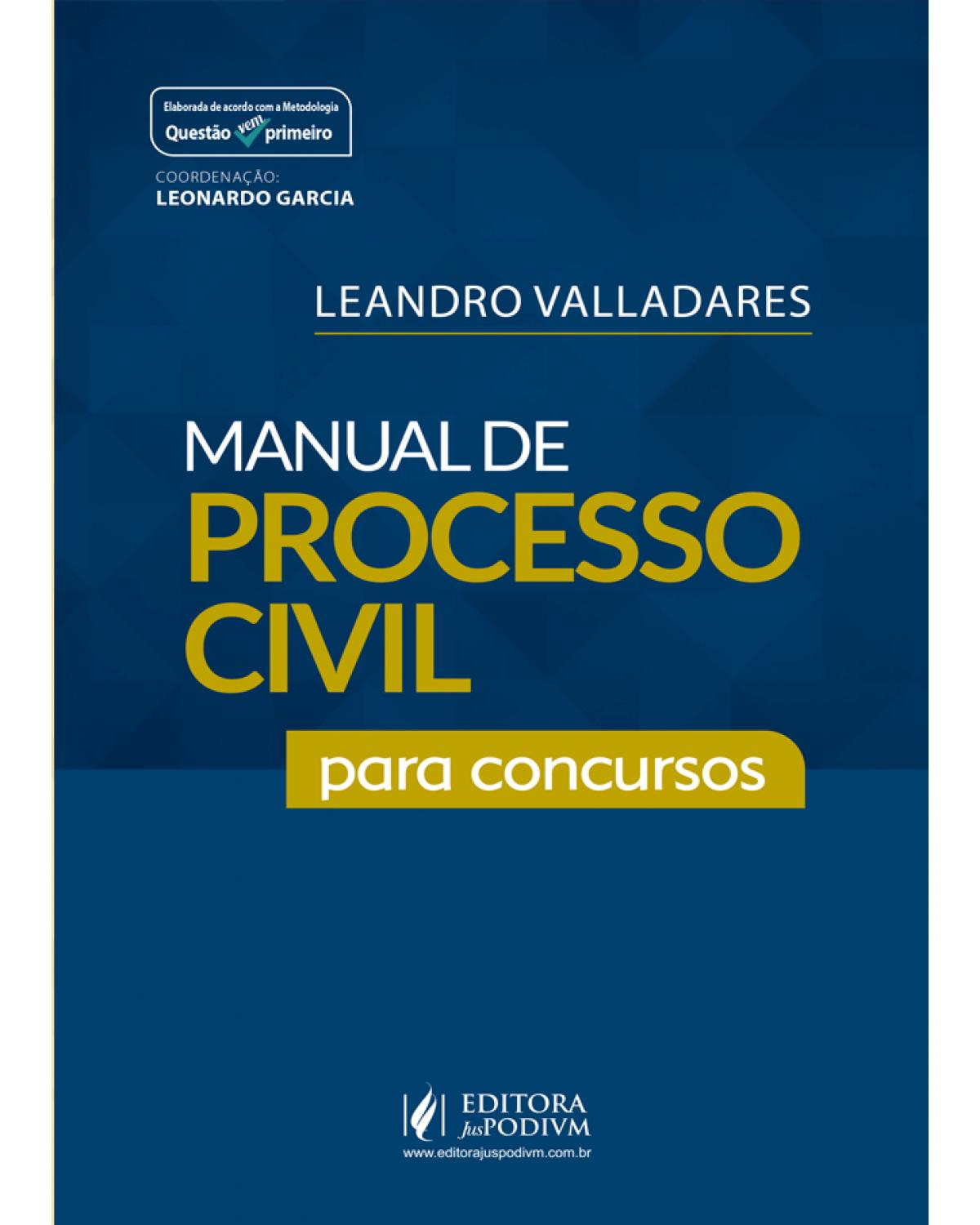 Manual de processo civil para concursos - 1ª Edição | 2021