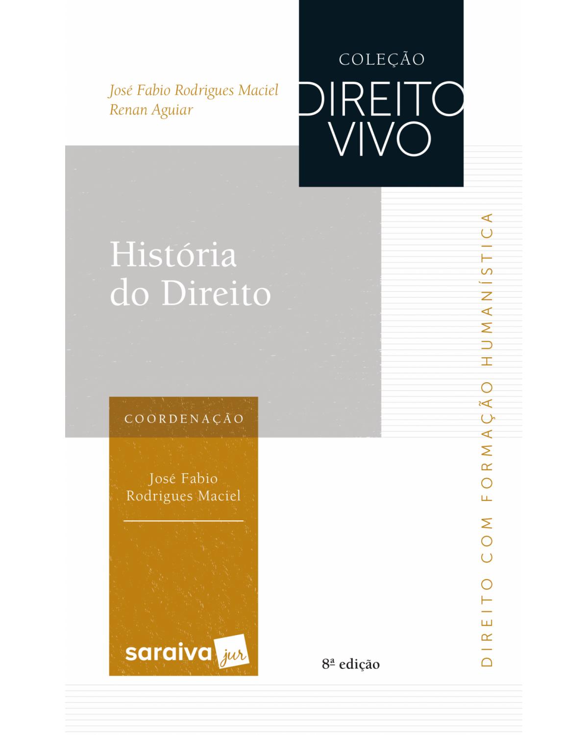 História do direito - 8ª Edição | 2017