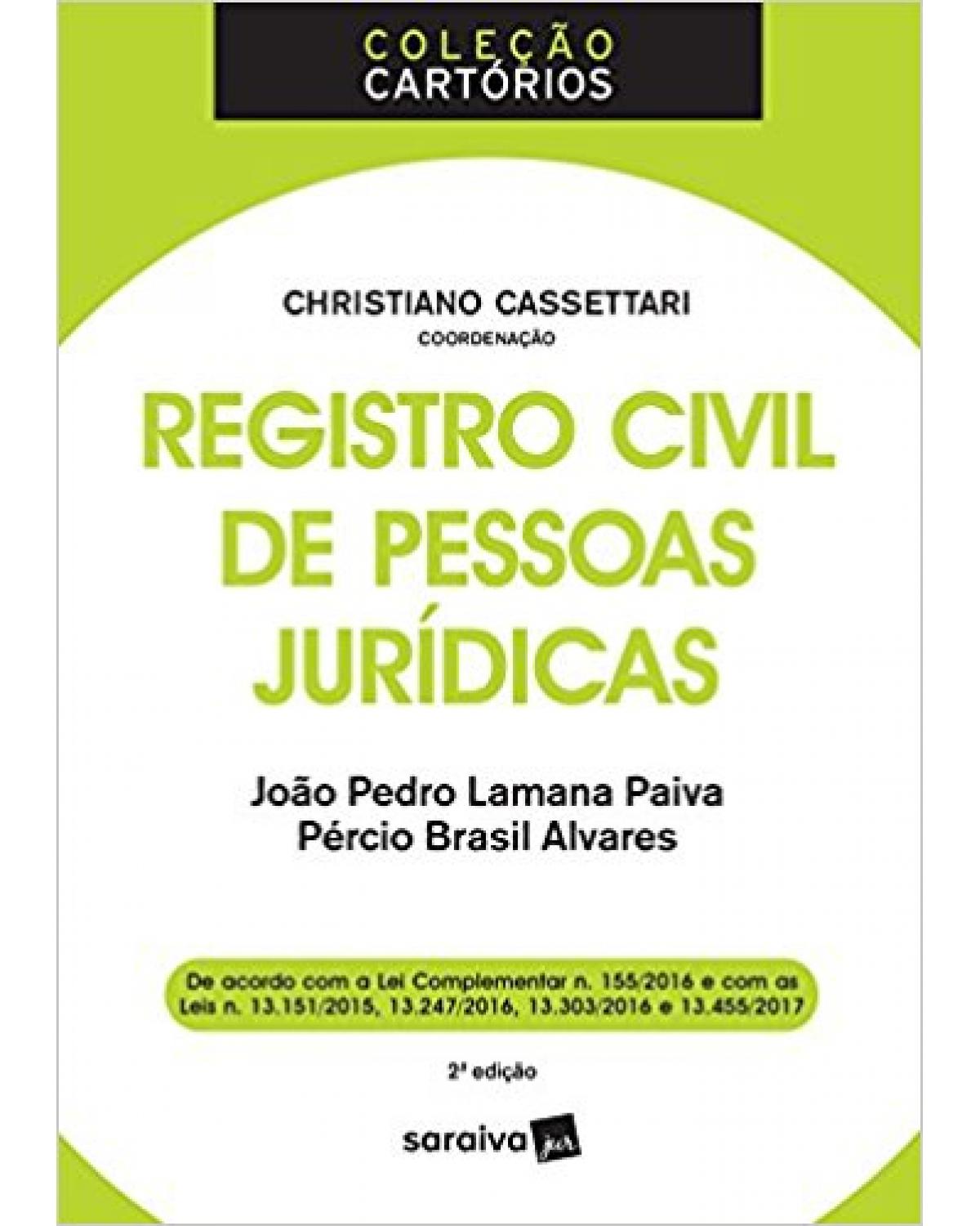 Registro civil de pessoas jurídicas - 1ª Edição | 2017