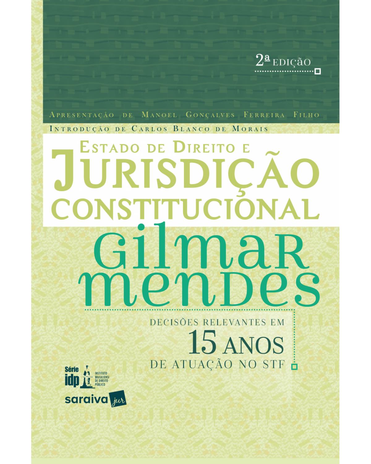 Estado de direito e jurisdição constitucional - 2ª Edição | 2018