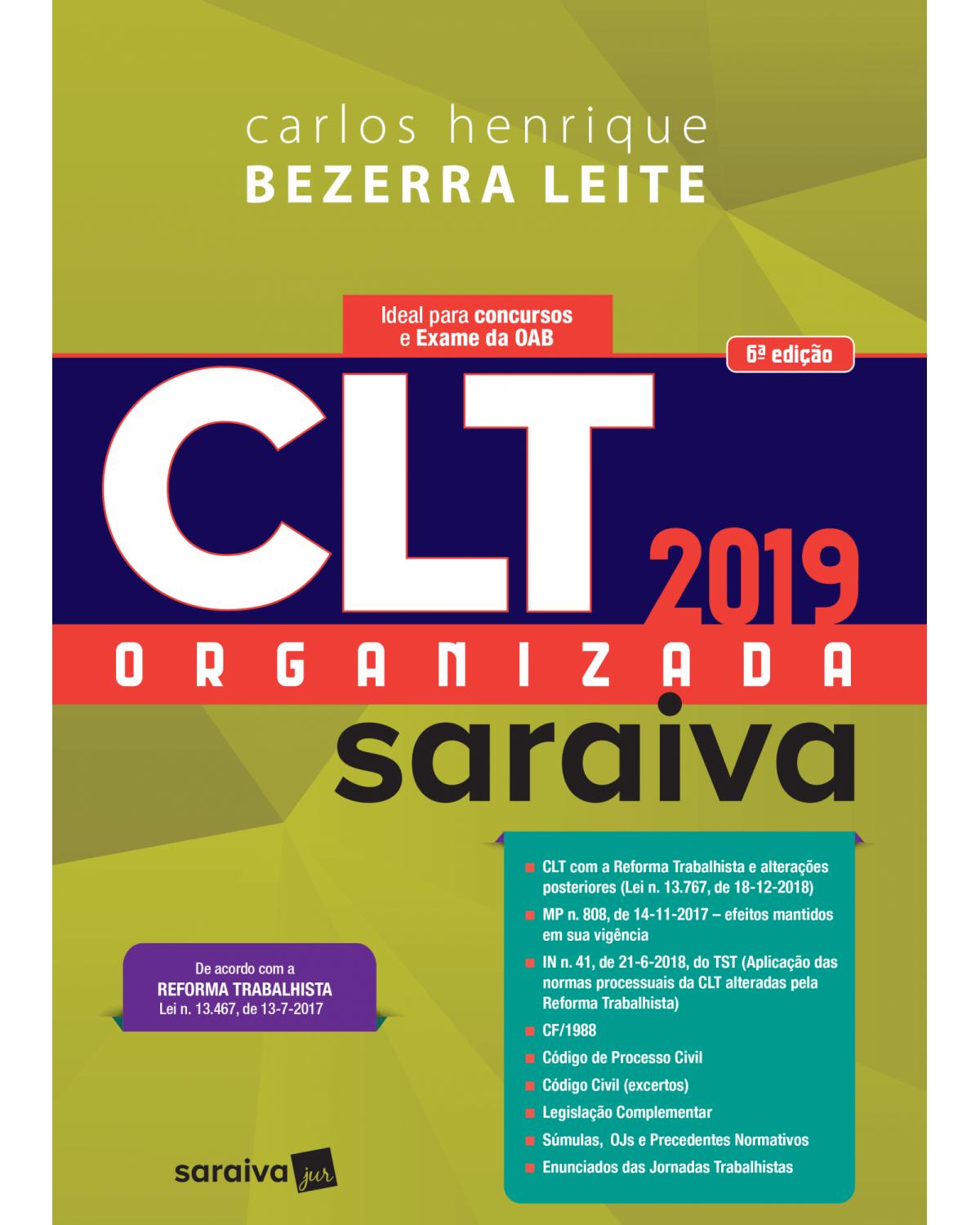 CLT organizada - 6ª Edição | 2019