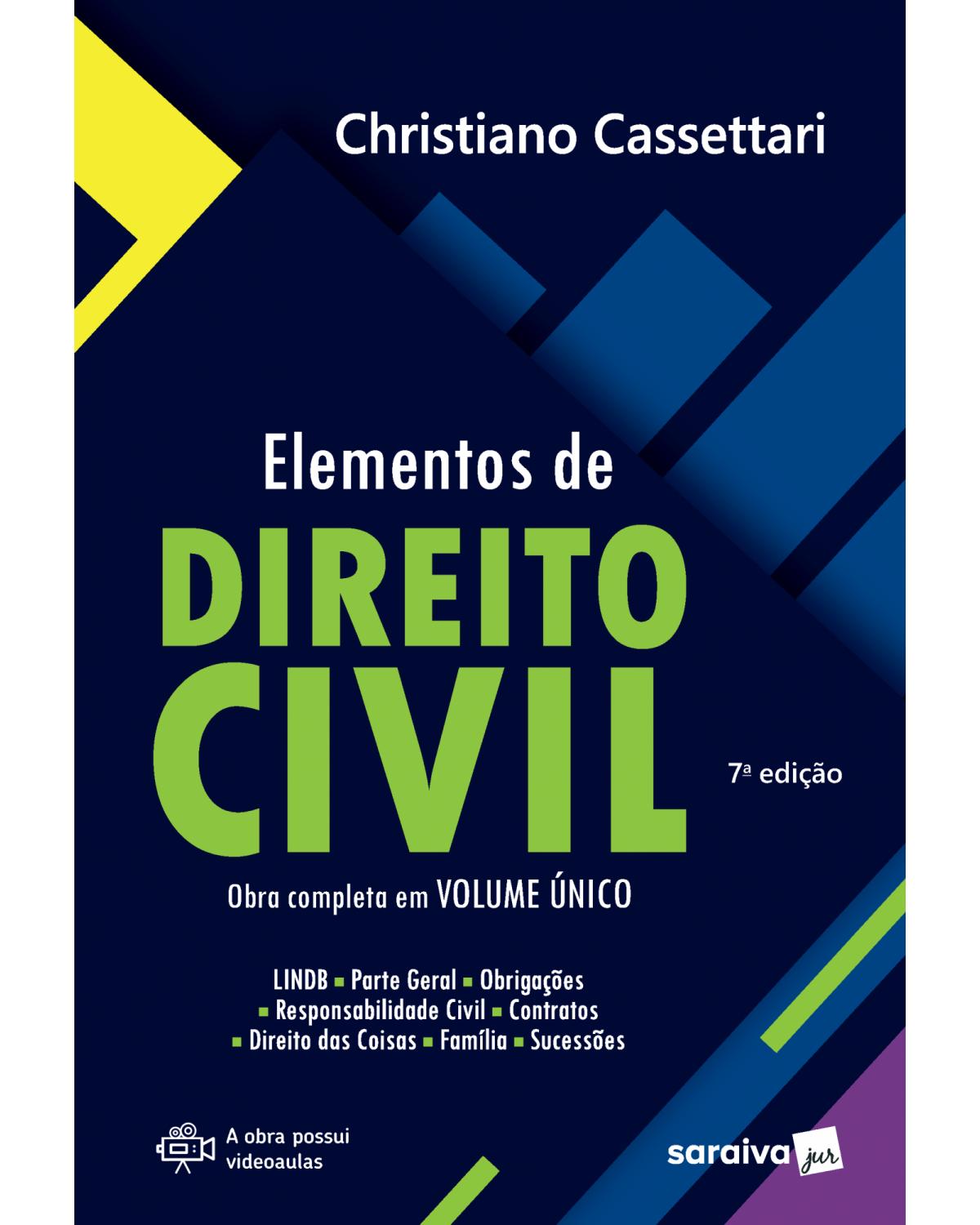 Elementos de direito civil - 7ª Edição | 2018