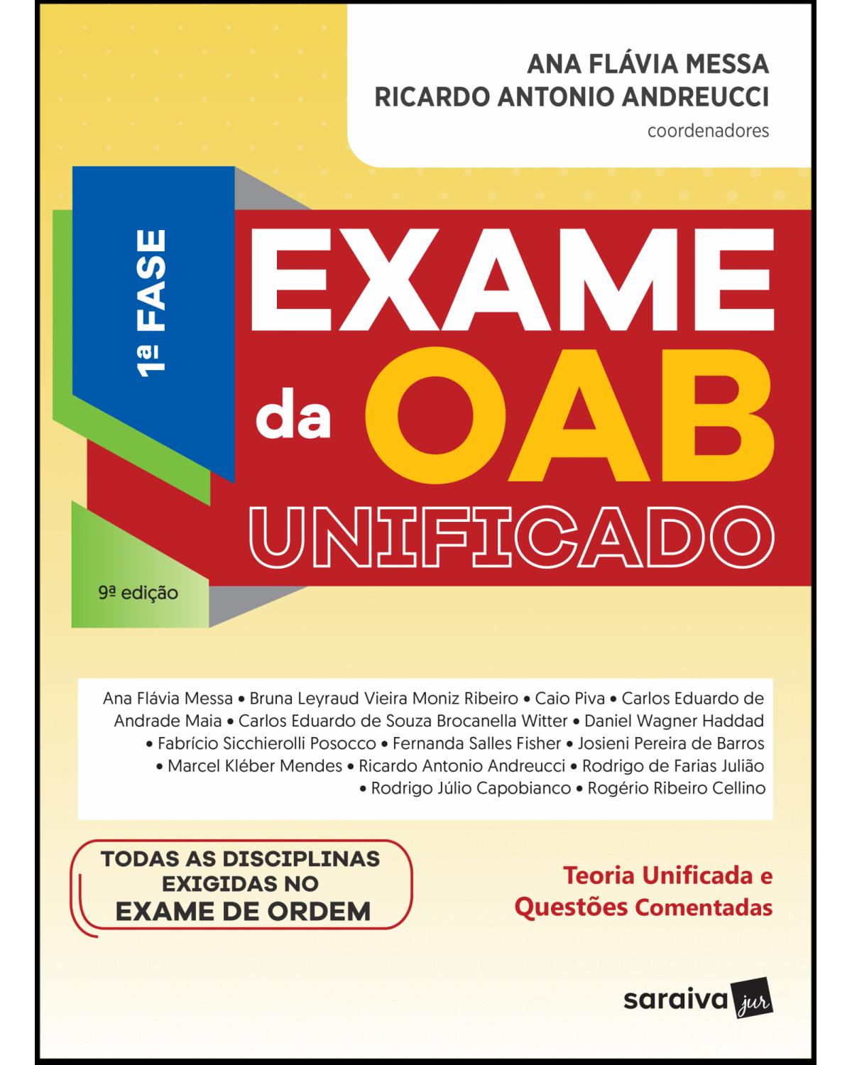 Exame da OAB unificado - 1ª fase - 9ª Edição | 2019