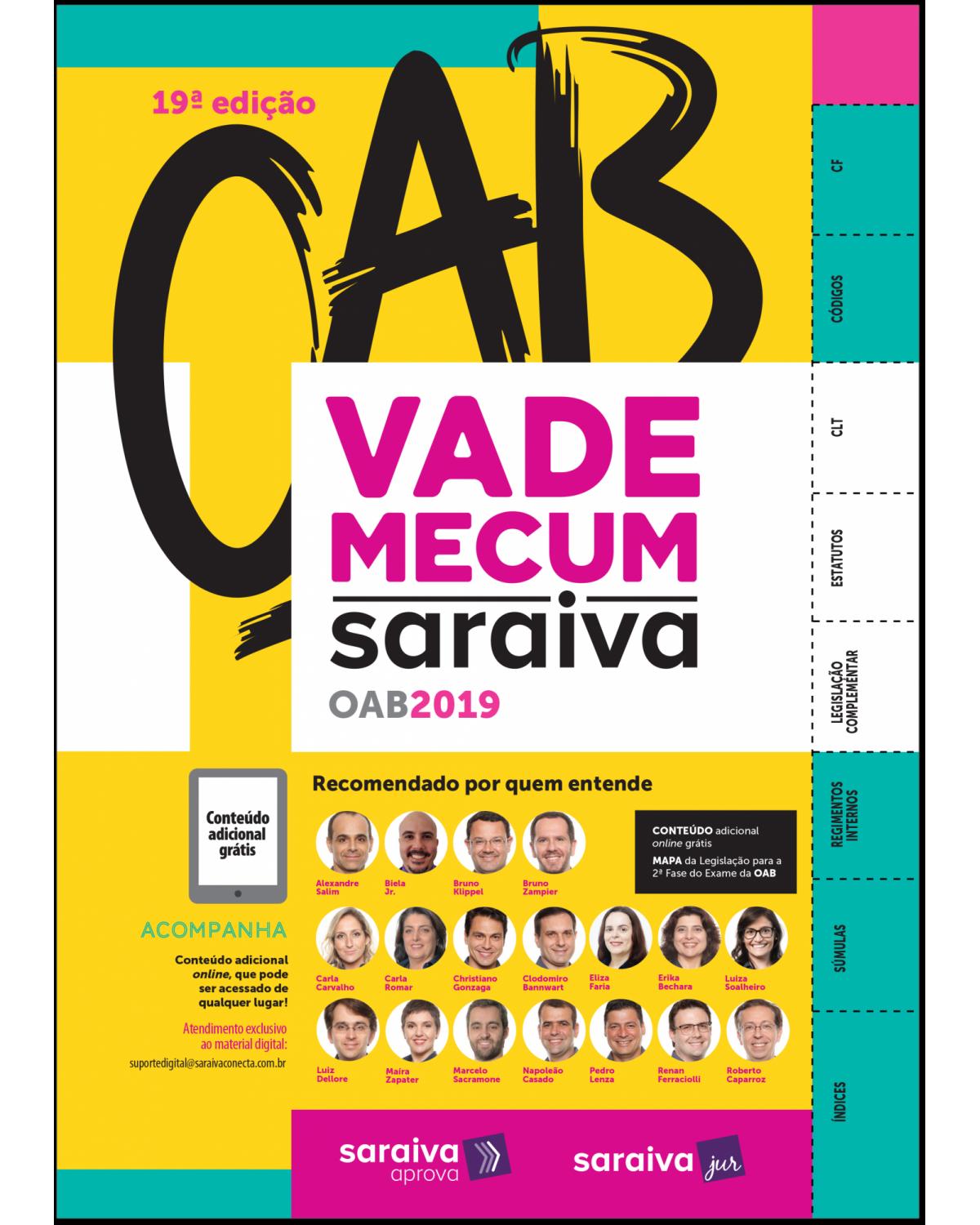 Vade mecum Saraiva OAB 2019 - 19ª Edição | 2019