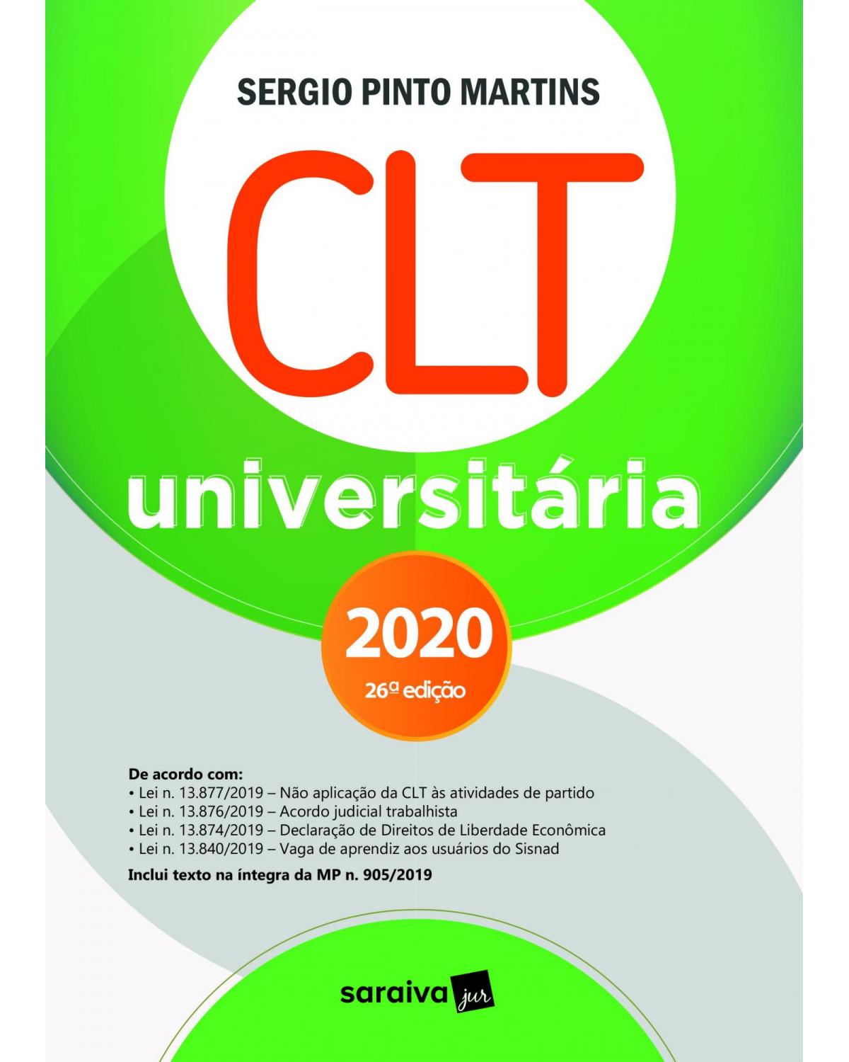 CLT universitária - 26ª Edição | 2020