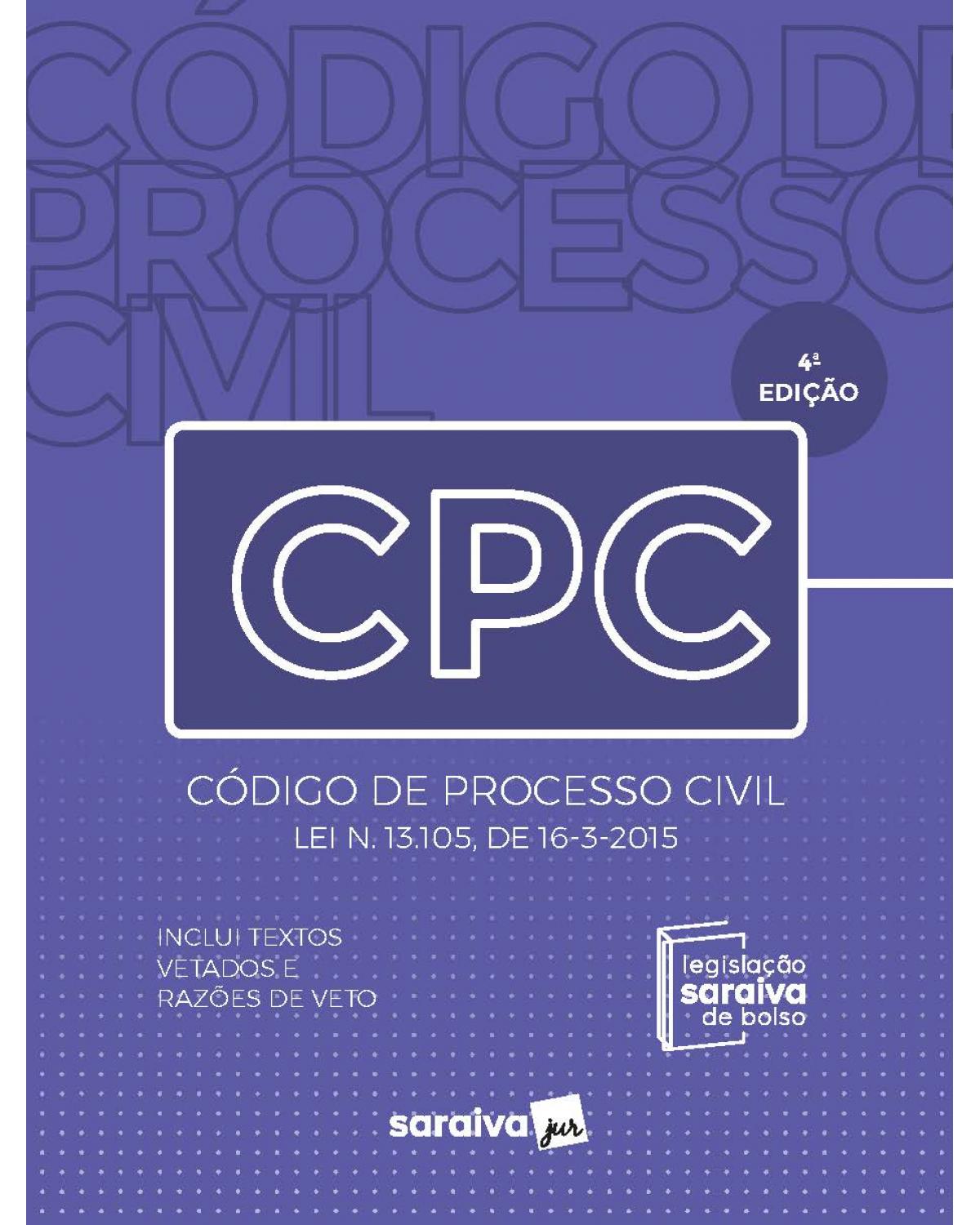 Código de processo civil - 4ª Edição | 2022