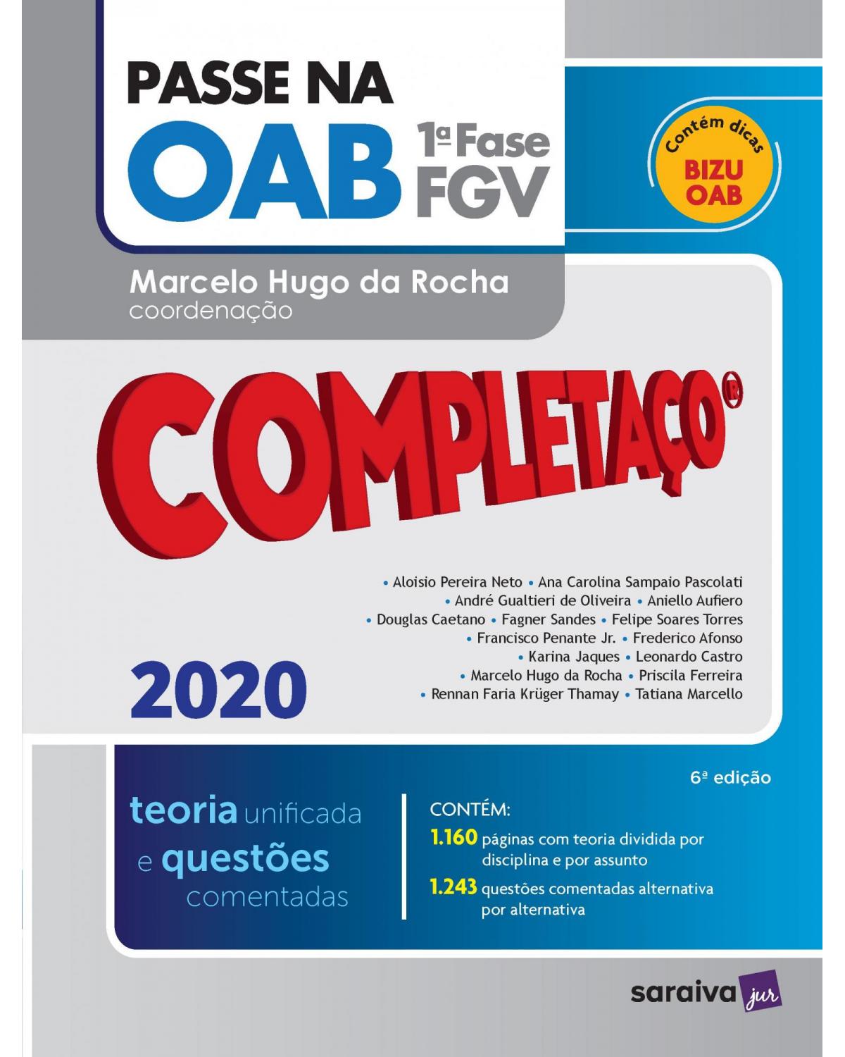 Passe na OAB - 1ª fase FGV - teoria unificada e questões comentadas - 6ª Edição | 2020