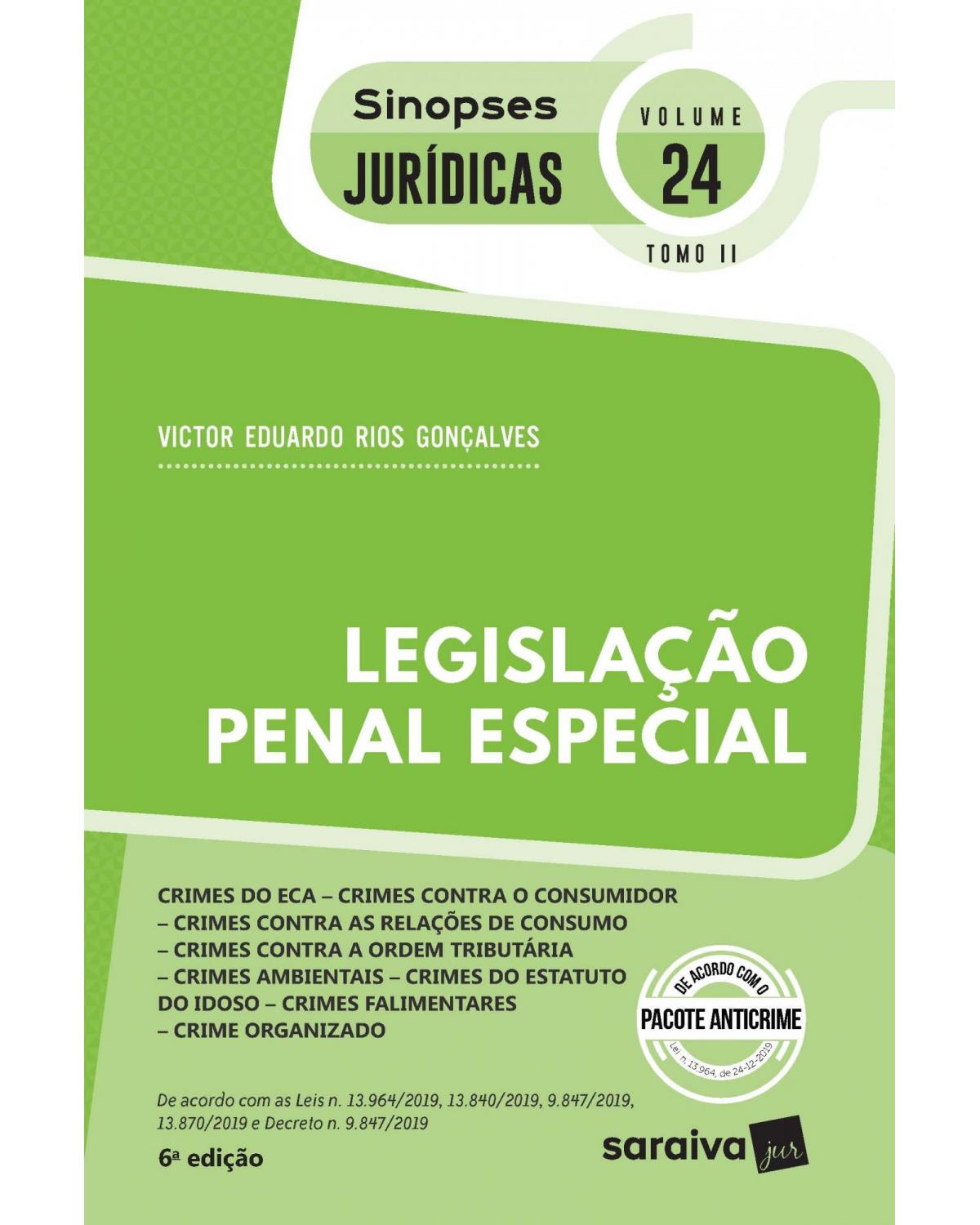 Legislação penal especial - tomo II - 6ª Edição | 2020