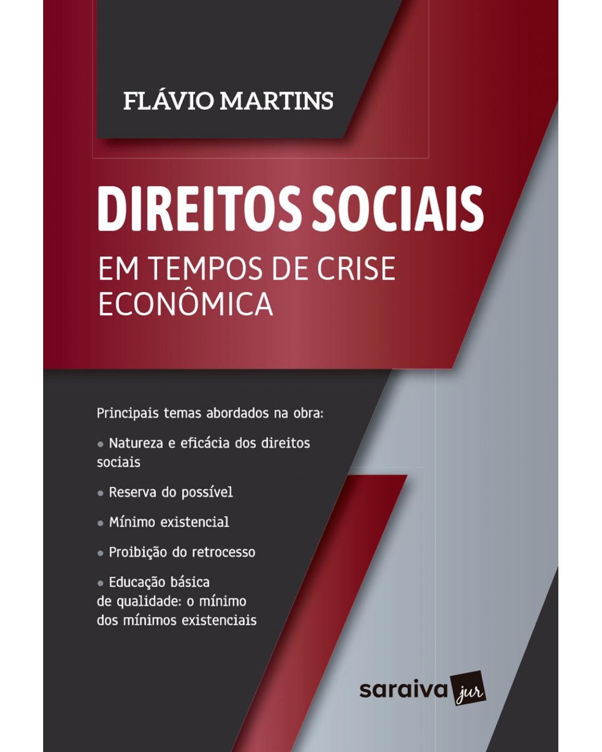 Direitos sociais em tempos de crise econômica - 1ª Edição | 2020