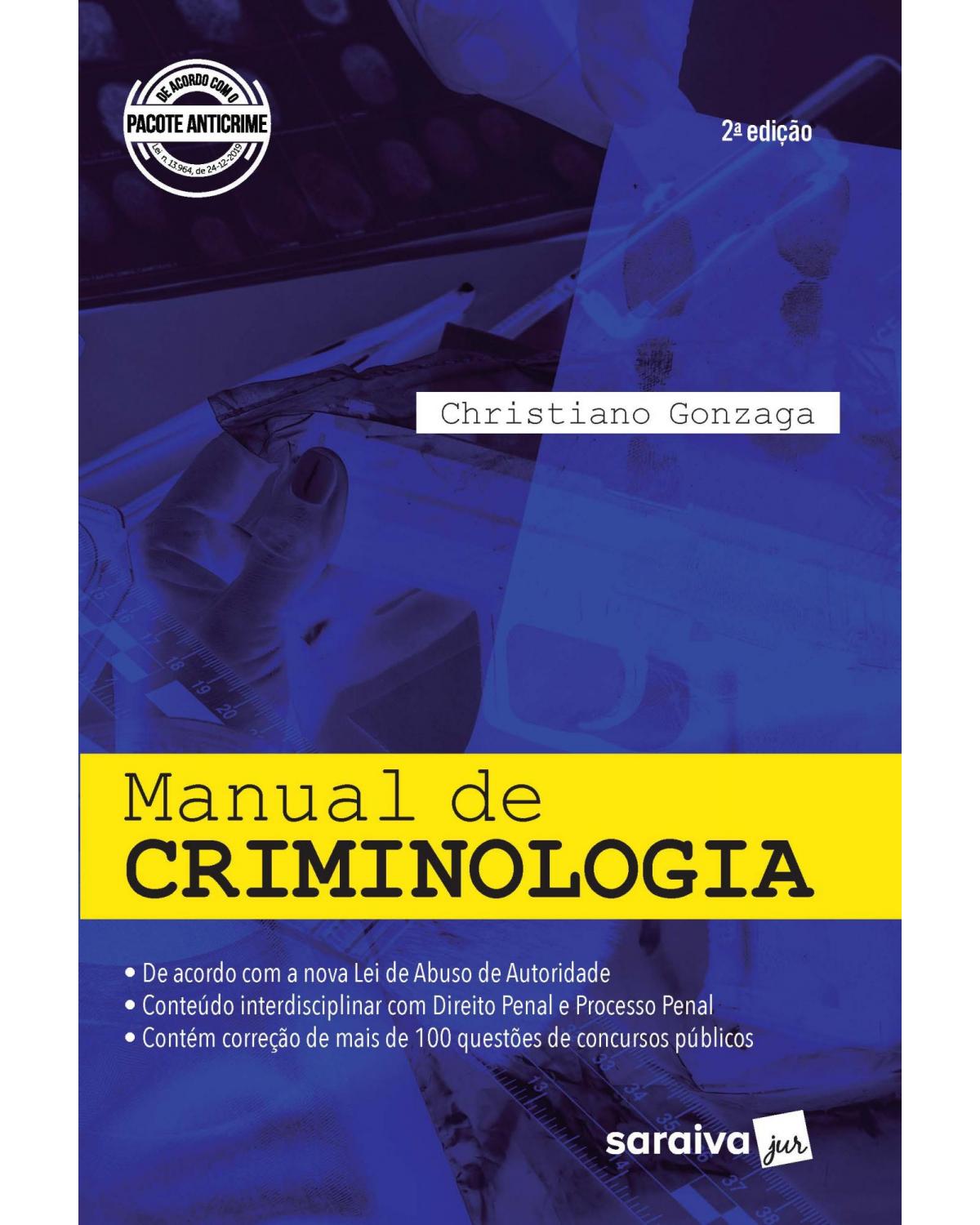 Manual de criminologia - 2ª Edição | 2020
