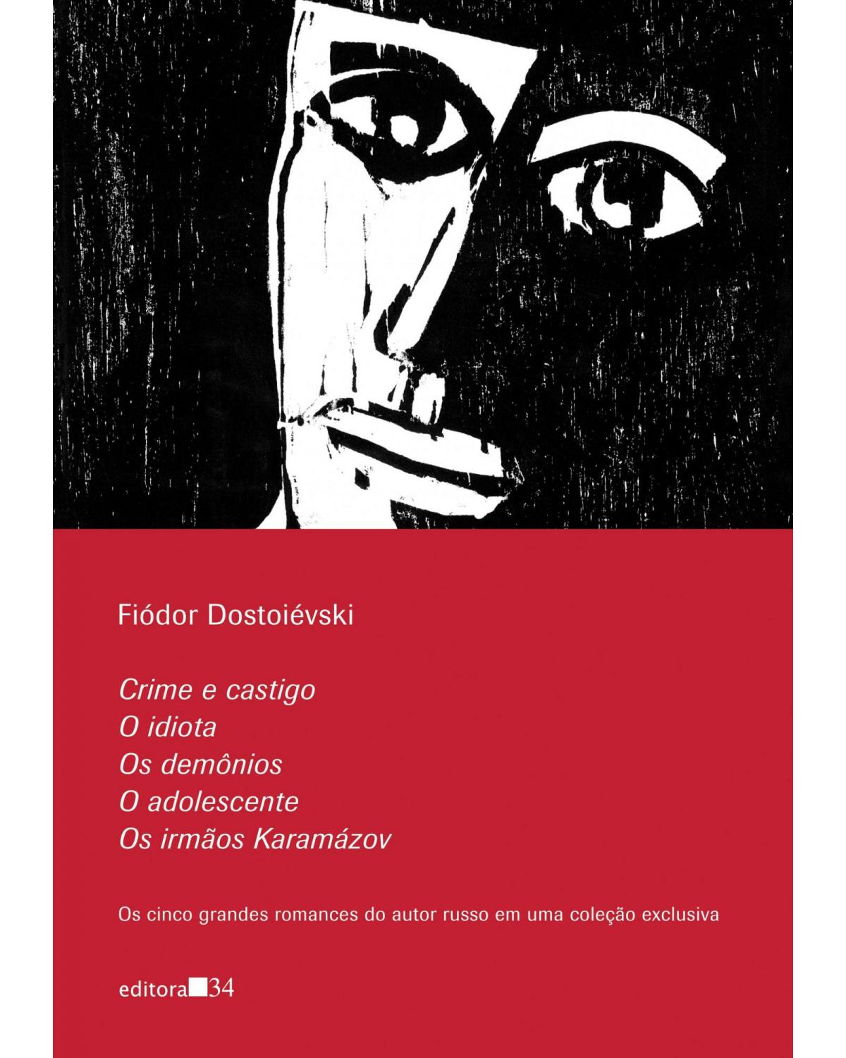 Caixa cinco grandes romances de Dostoiévski - 1ª Edição | 2019
