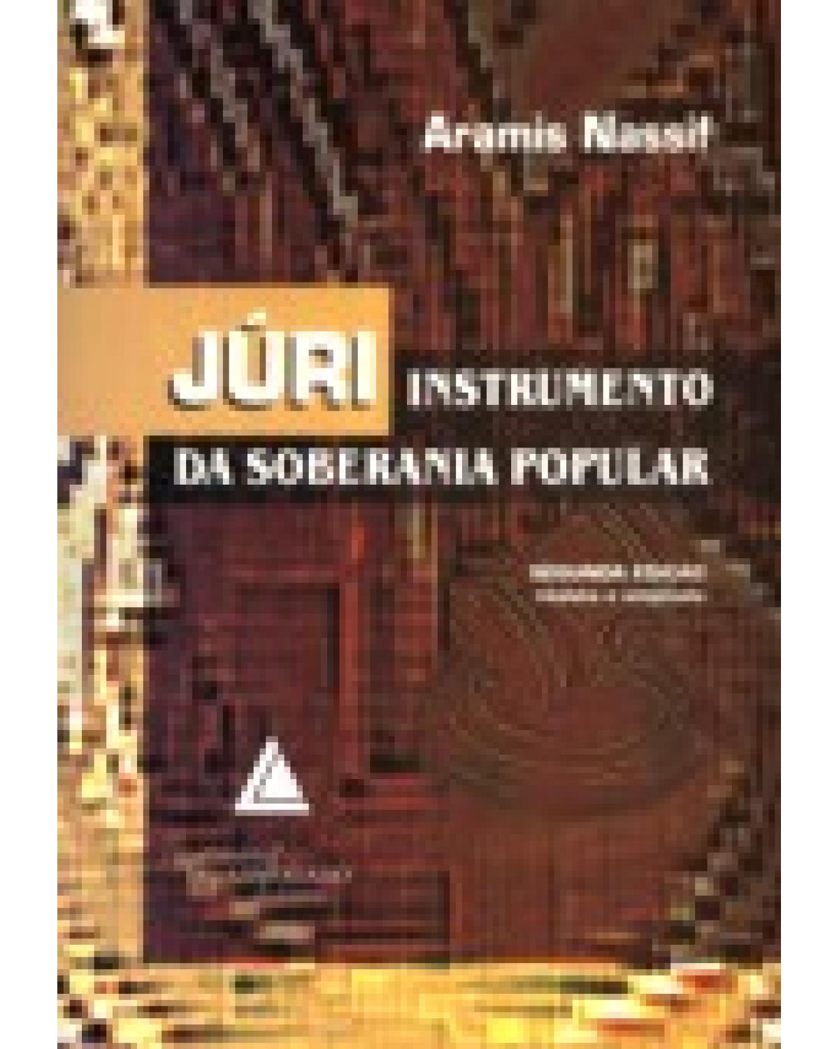 Júri: Instrumento da soberania popular - 2ª Edição | 2008