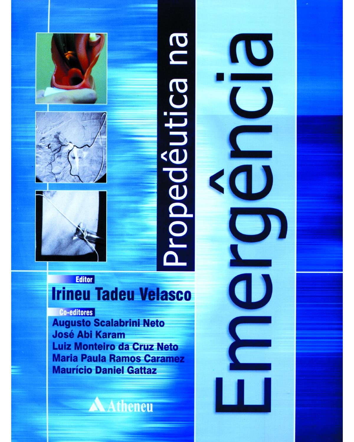 Propedêutica na emergência - 1ª Edição | 2003