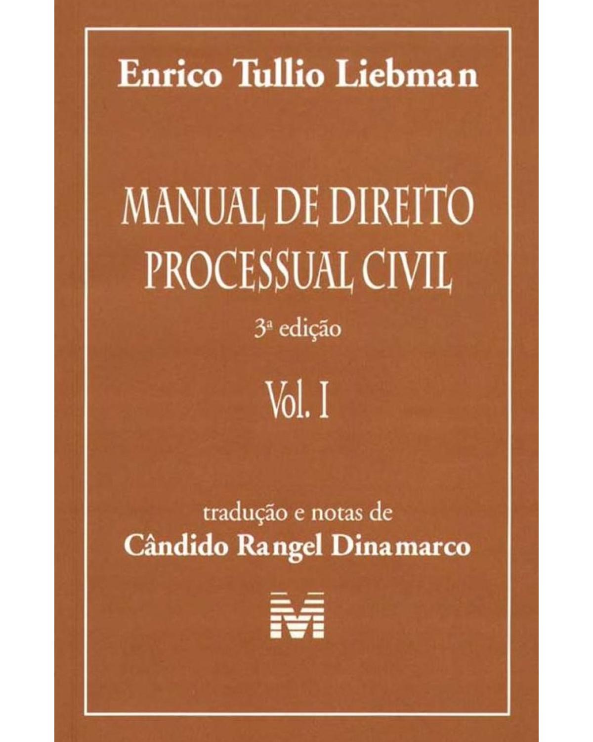 Manual de direito processual civil - 3ª Edição