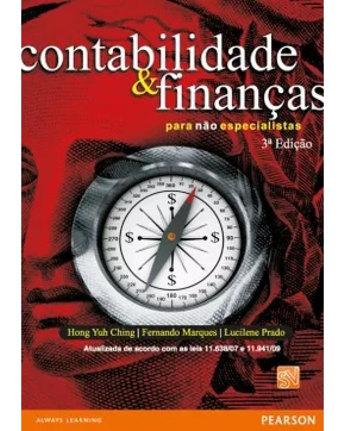 Contabilidade e finanças para não especialistas - 3ª Edição | 2010