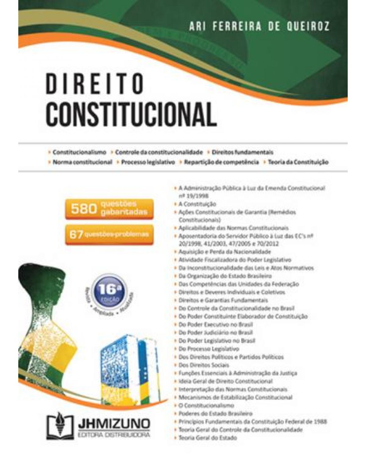 Direito constitucional - 16ª Edição